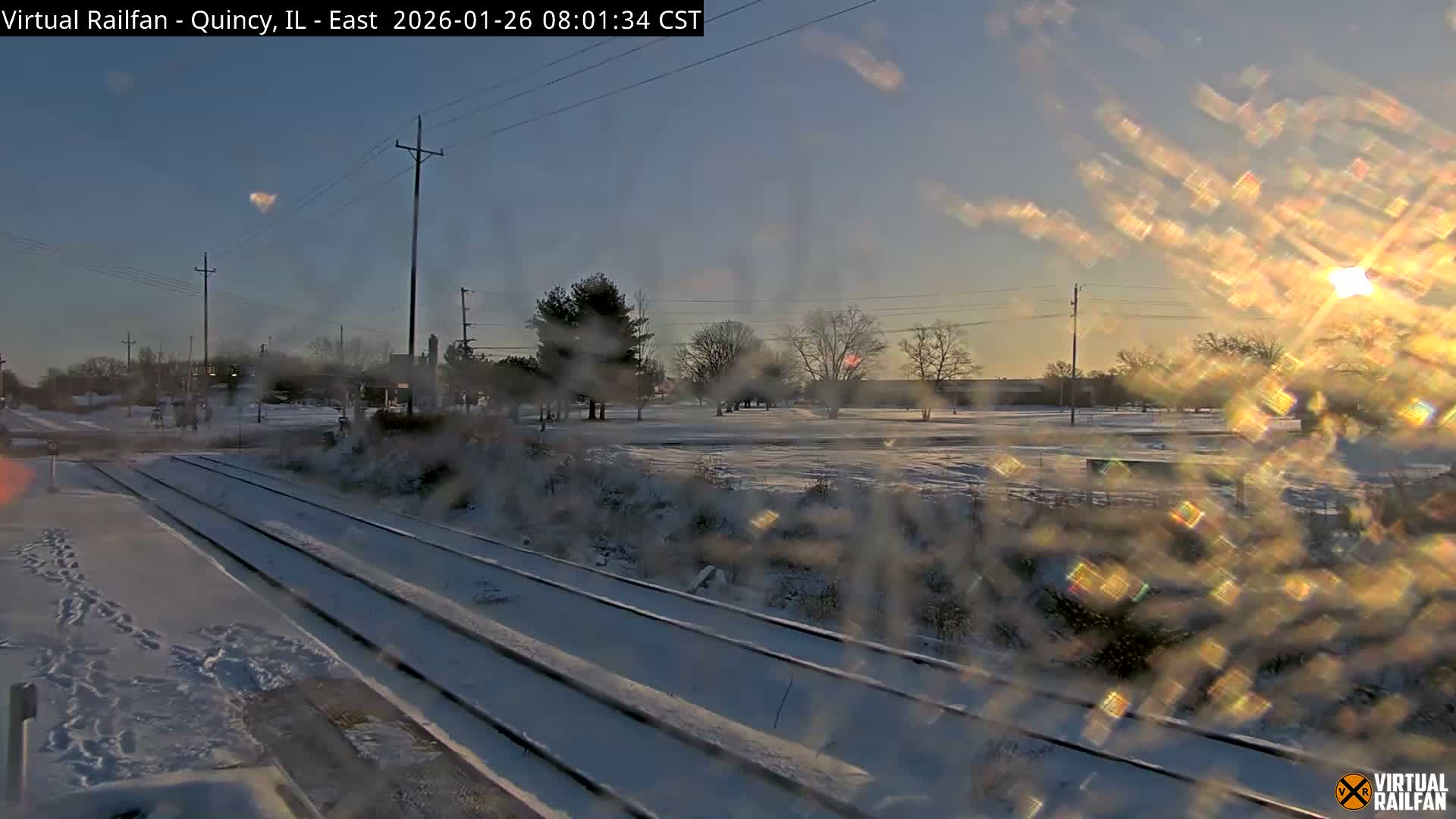 Quincy Amtrak Station & Railroad Crossing Live Cam - Quincy, Adams, Illinois, USA