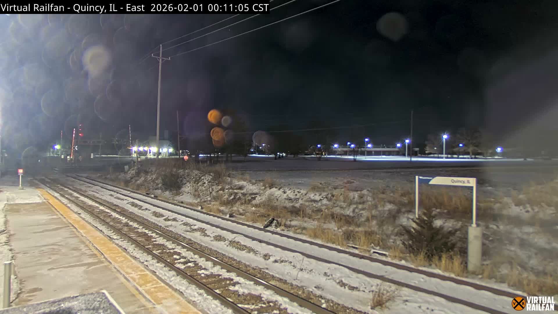 Quincy Amtrak Station & Railroad Crossing Live Cam - Quincy, Adams, Illinois, USA