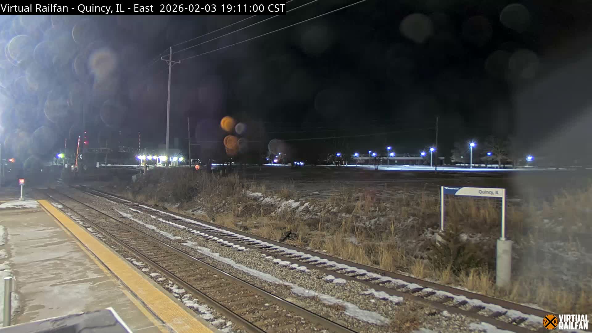 Quincy Amtrak Station & Railroad Crossing Live Cam - Quincy, Adams, Illinois, USA