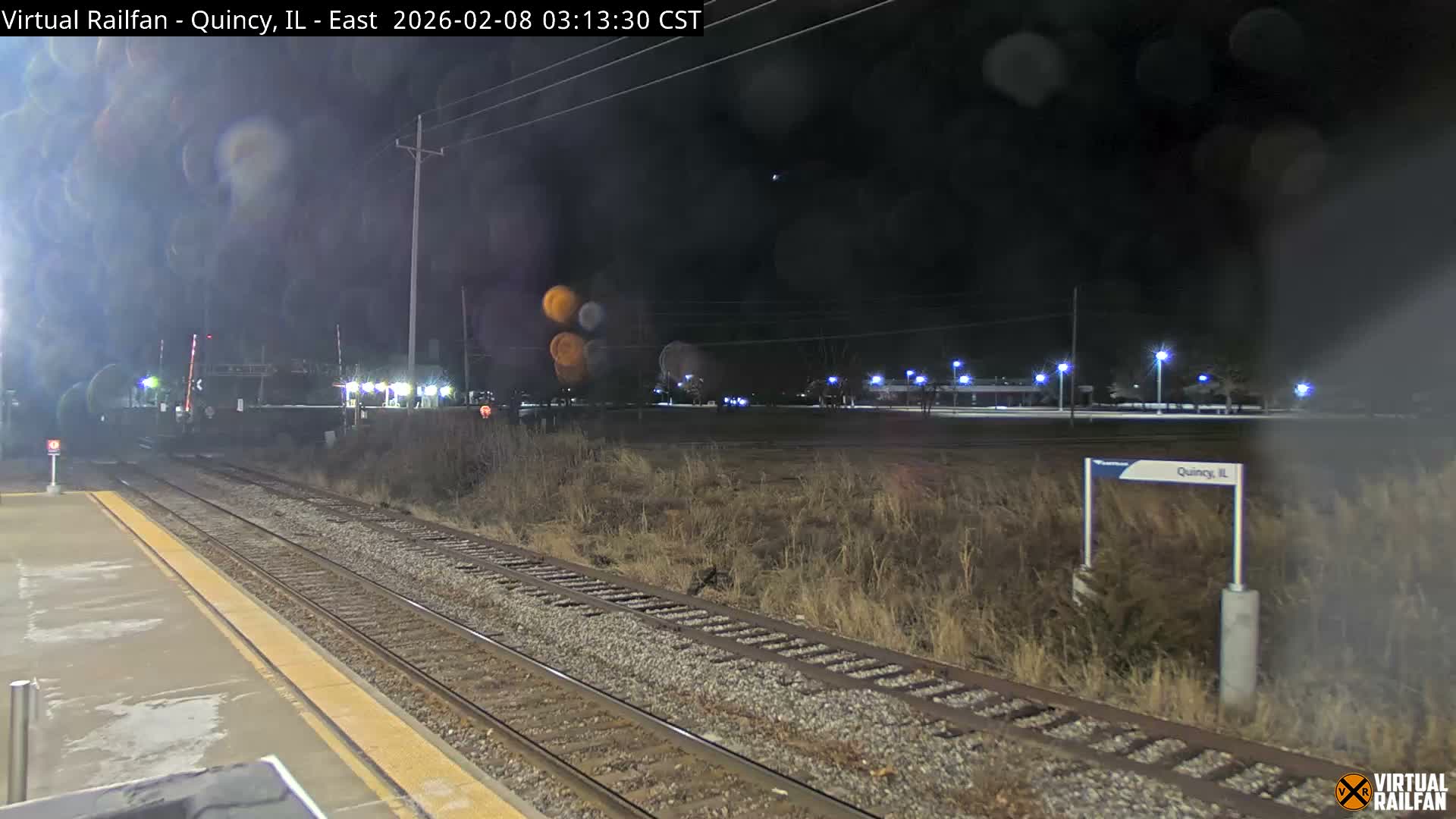 Quincy Amtrak Station & Railroad Crossing Live Cam - Quincy, Adams, Illinois, USA