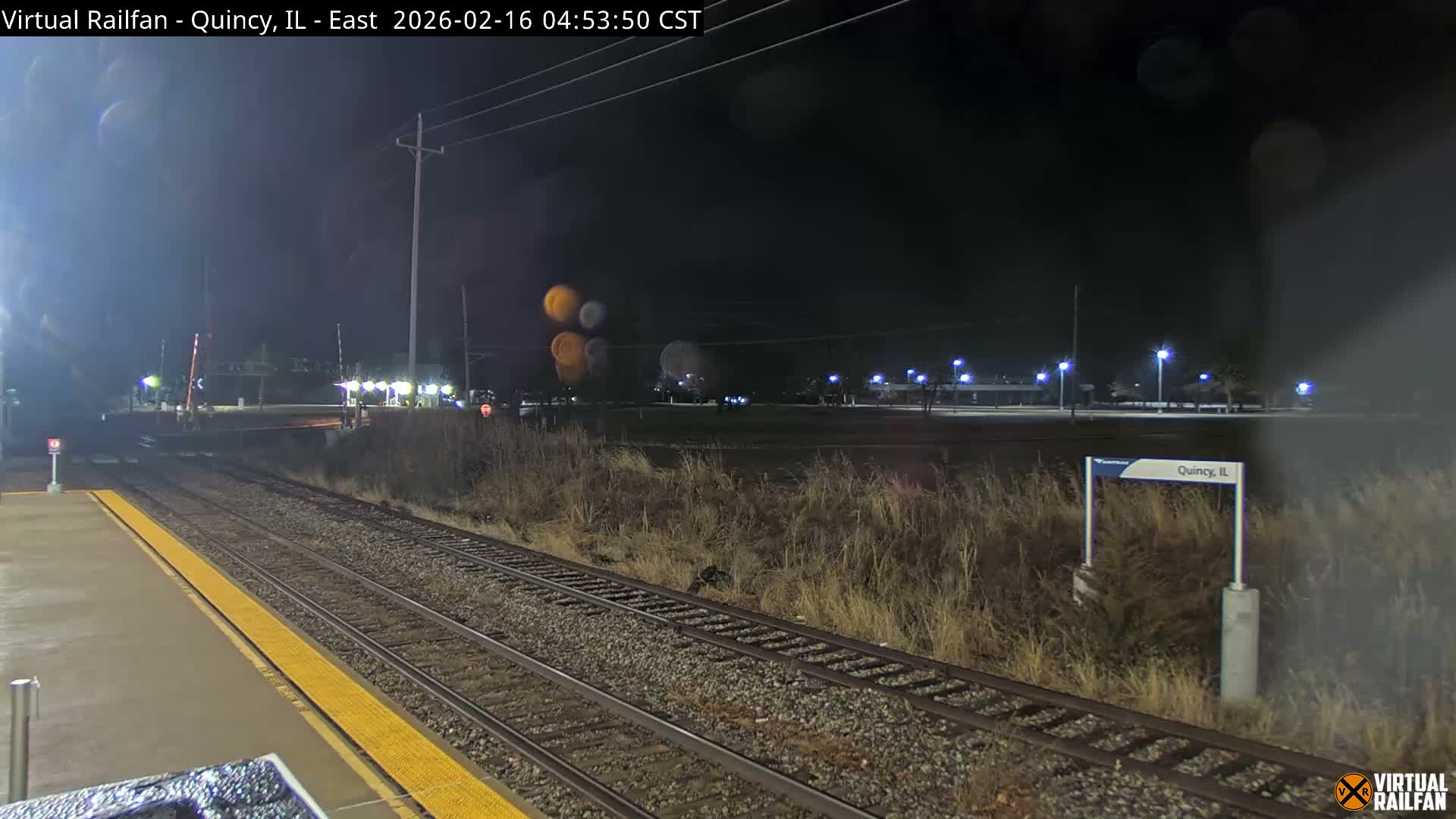 Quincy Amtrak Station & Railroad Crossing Live Cam - Quincy, Adams, Illinois, USA