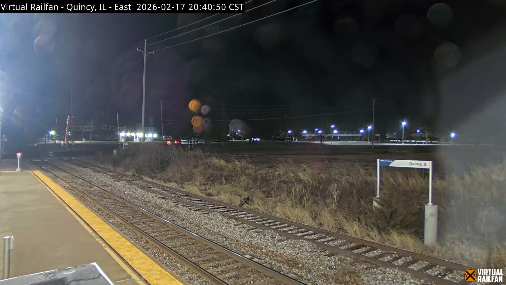 Quincy Amtrak Station & Railroad Crossing Live Cam - Quincy, Adams, Illinois, USA