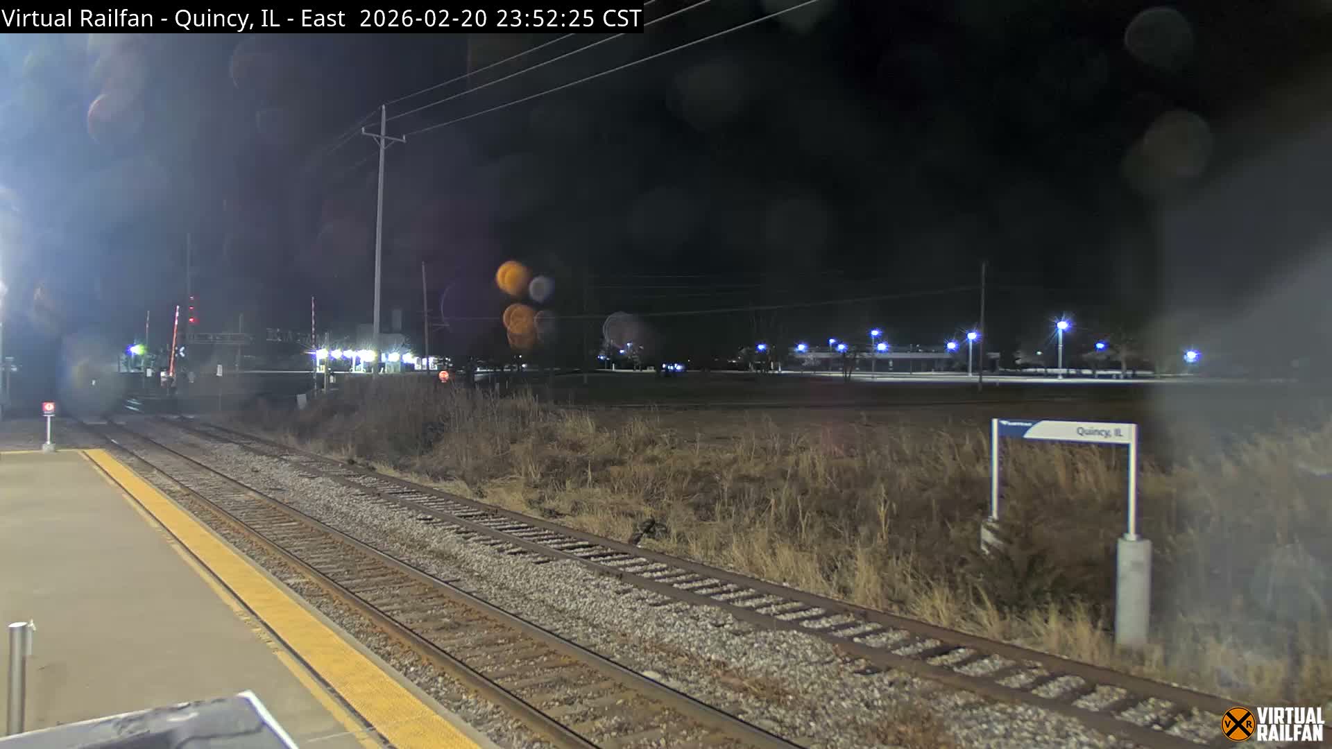 Quincy Amtrak Station & Railroad Crossing Live Cam - Quincy, Adams, Illinois, USA