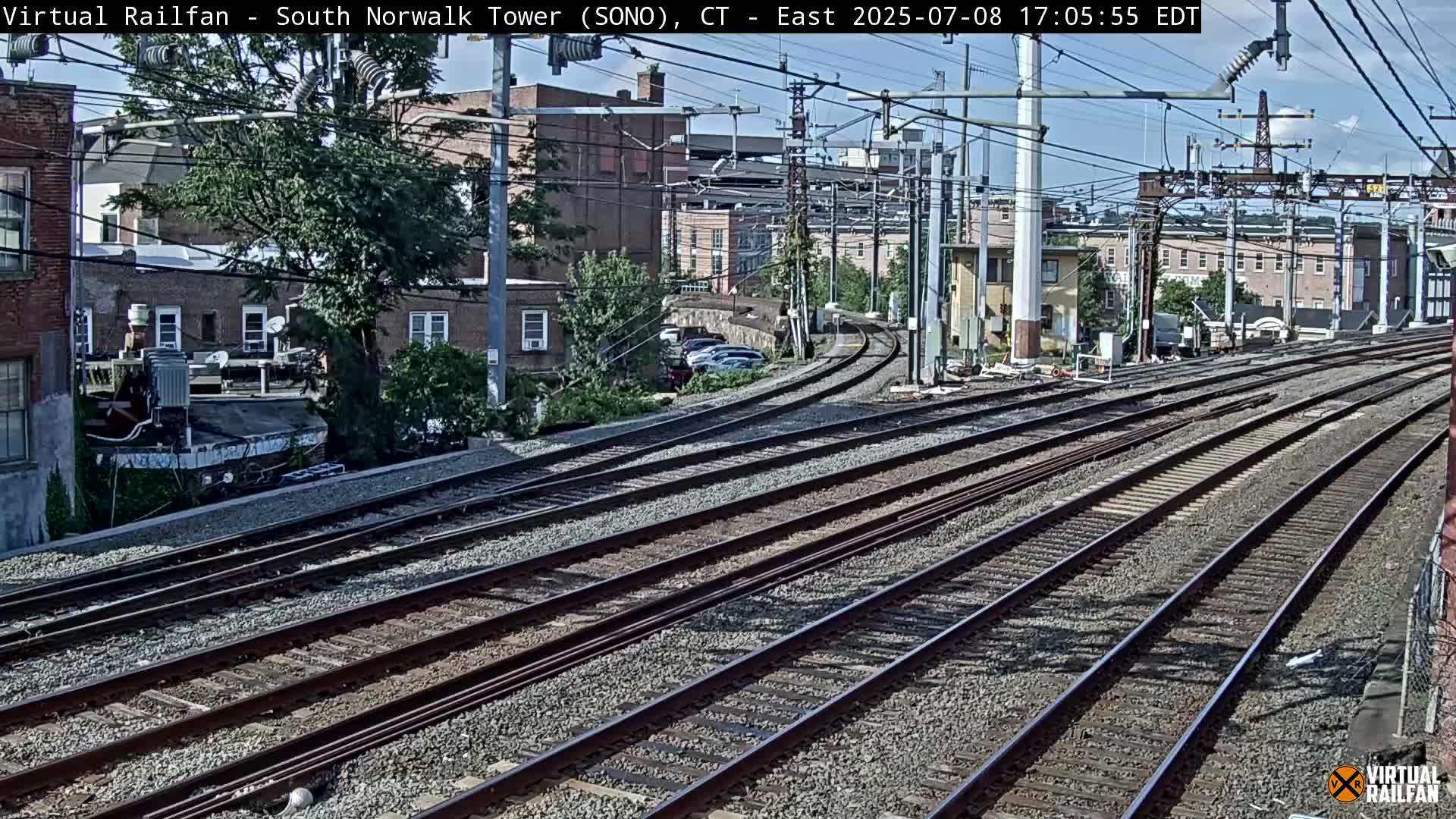 Norwalk  Railway Bridge Junction Live Cam - Norwalk, Fairfield, Connecticut, USA