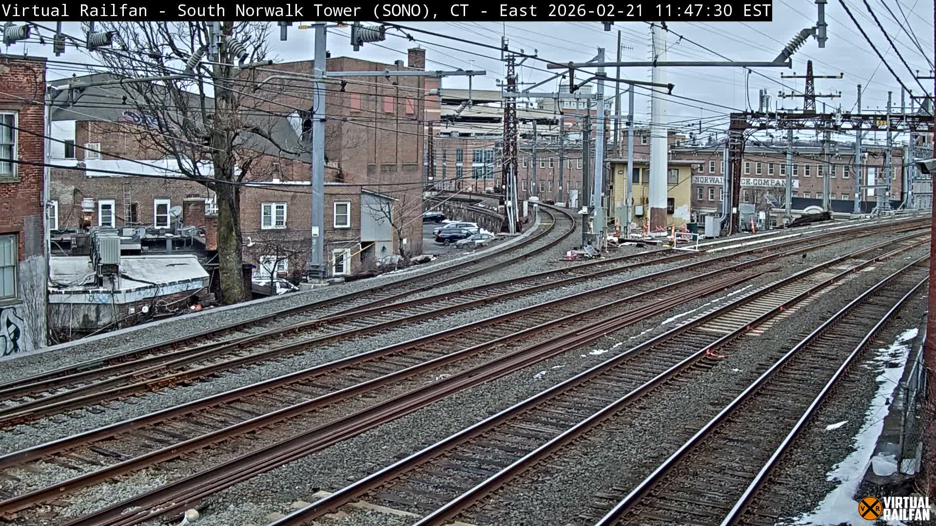 Norwalk  Railway Bridge Junction Live Cam - Norwalk, Fairfield, Connecticut, USA