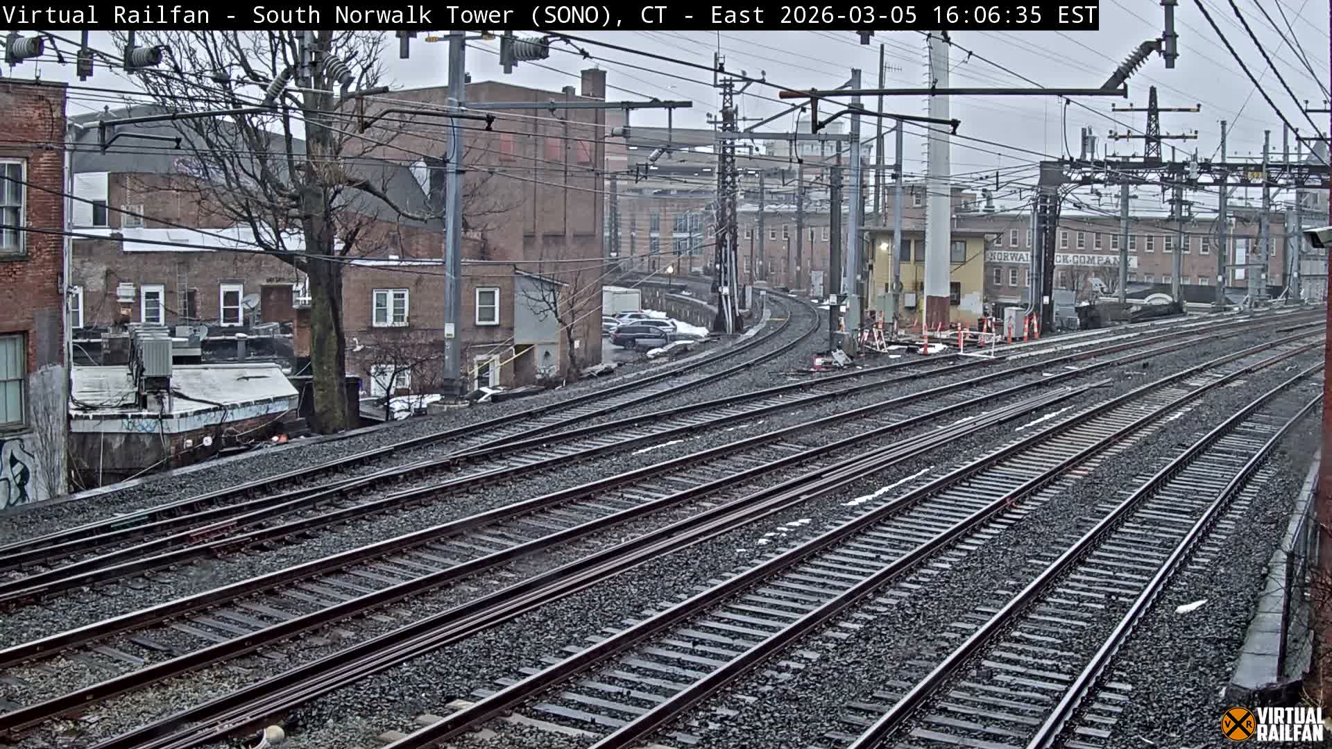 Norwalk  Railway Bridge Junction Live Cam - Norwalk, Fairfield, Connecticut, USA