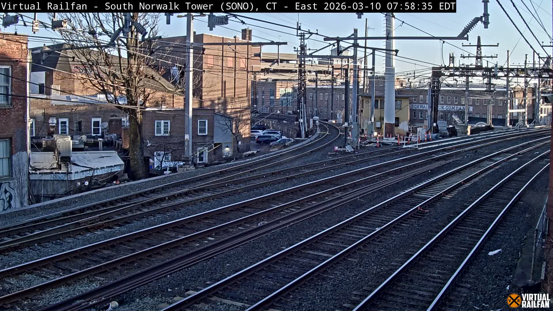 Norwalk  Railway Bridge Junction Live Cam - Norwalk, Fairfield, Connecticut, USA