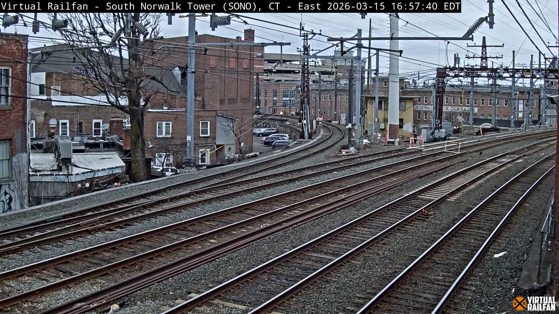 Norwalk  Railway Bridge Junction Live Cam - Norwalk, Fairfield, Connecticut, USA