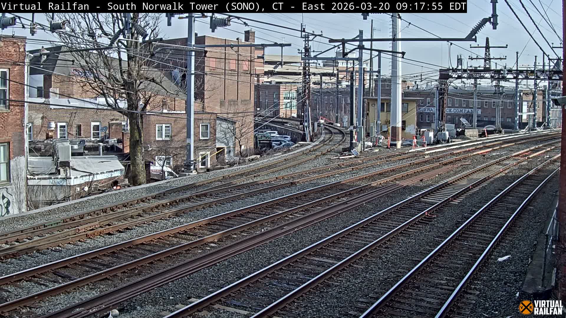 Norwalk  Railway Bridge Junction Live Cam - Norwalk, Fairfield, Connecticut, USA
