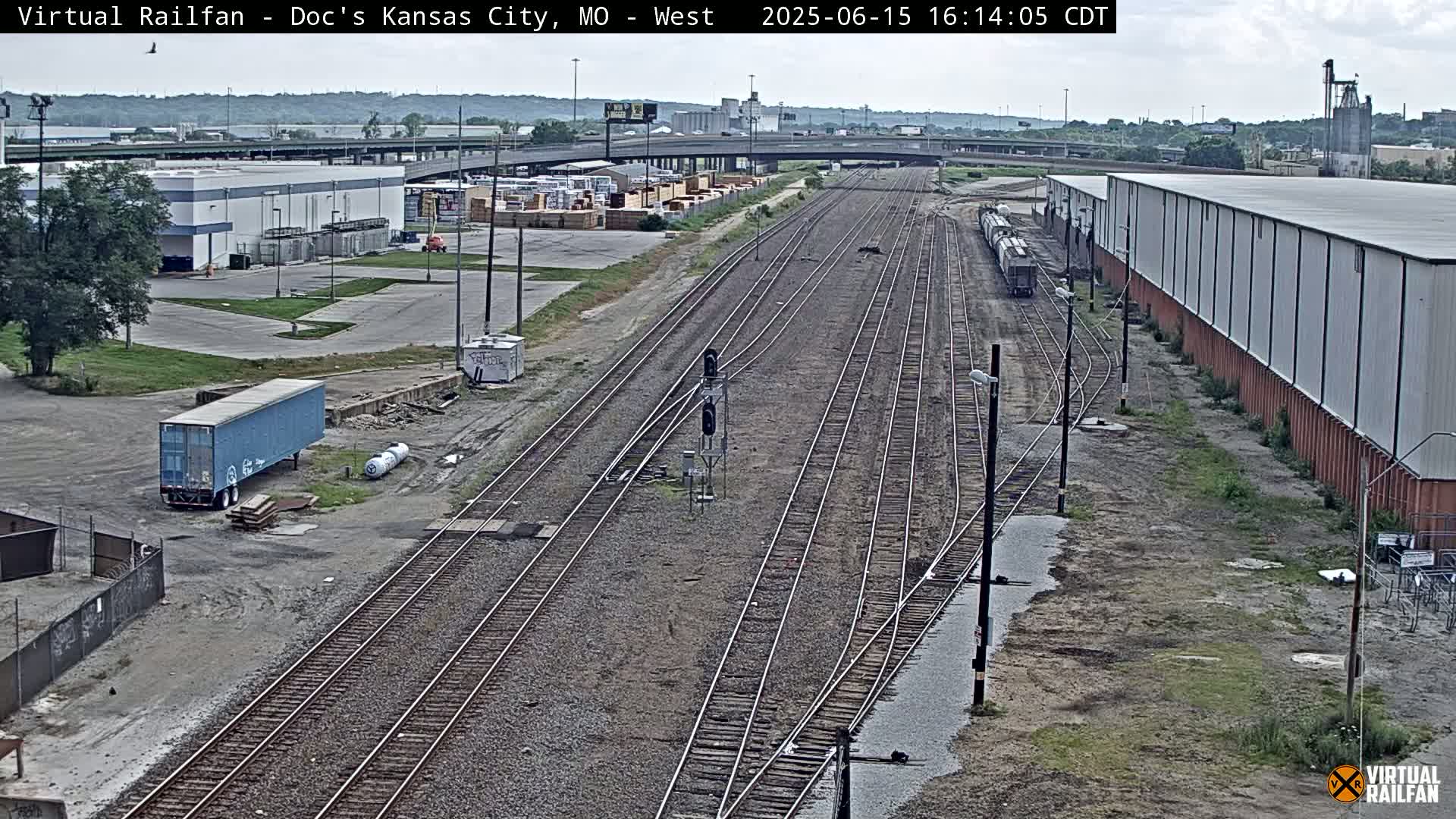 Kansas City Skyline & Train Depot Live Cam - Kansas City, Jackson, Missouri, USA 