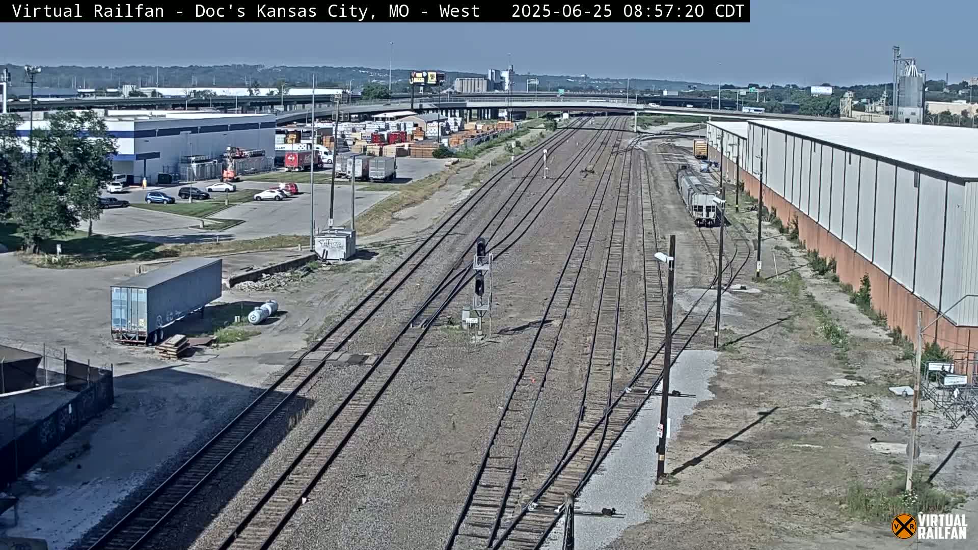 Kansas City Skyline & Train Depot Live Cam - Kansas City, Jackson, Missouri, USA 