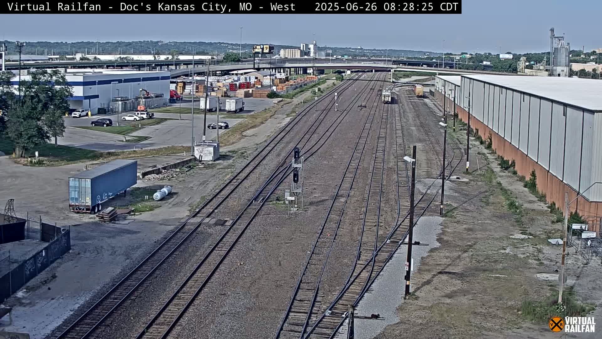 Kansas City Skyline & Train Depot Live Cam - Kansas City, Jackson, Missouri, USA 