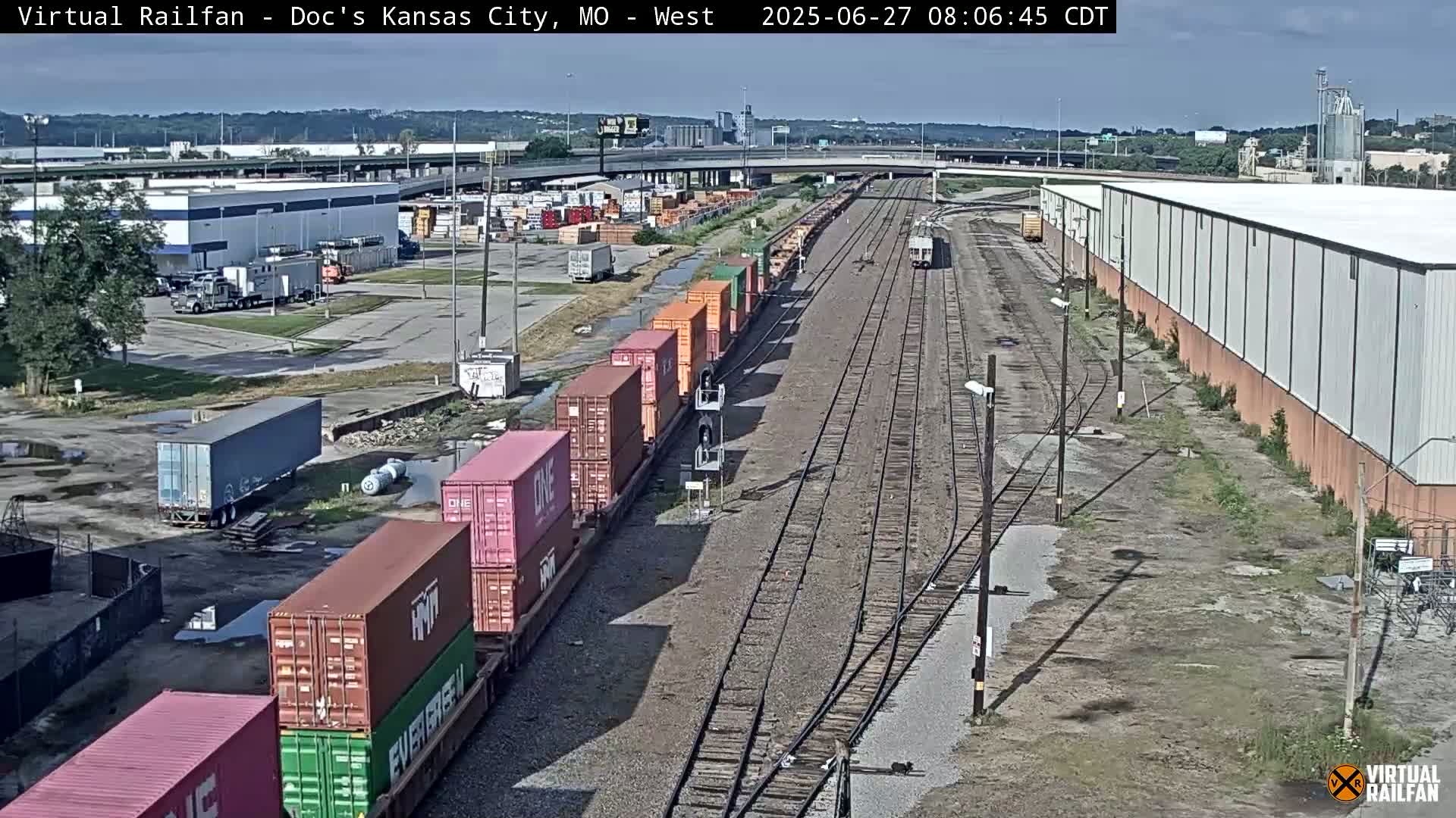 Kansas City Skyline & Train Depot Live Cam - Kansas City, Jackson, Missouri, USA 
