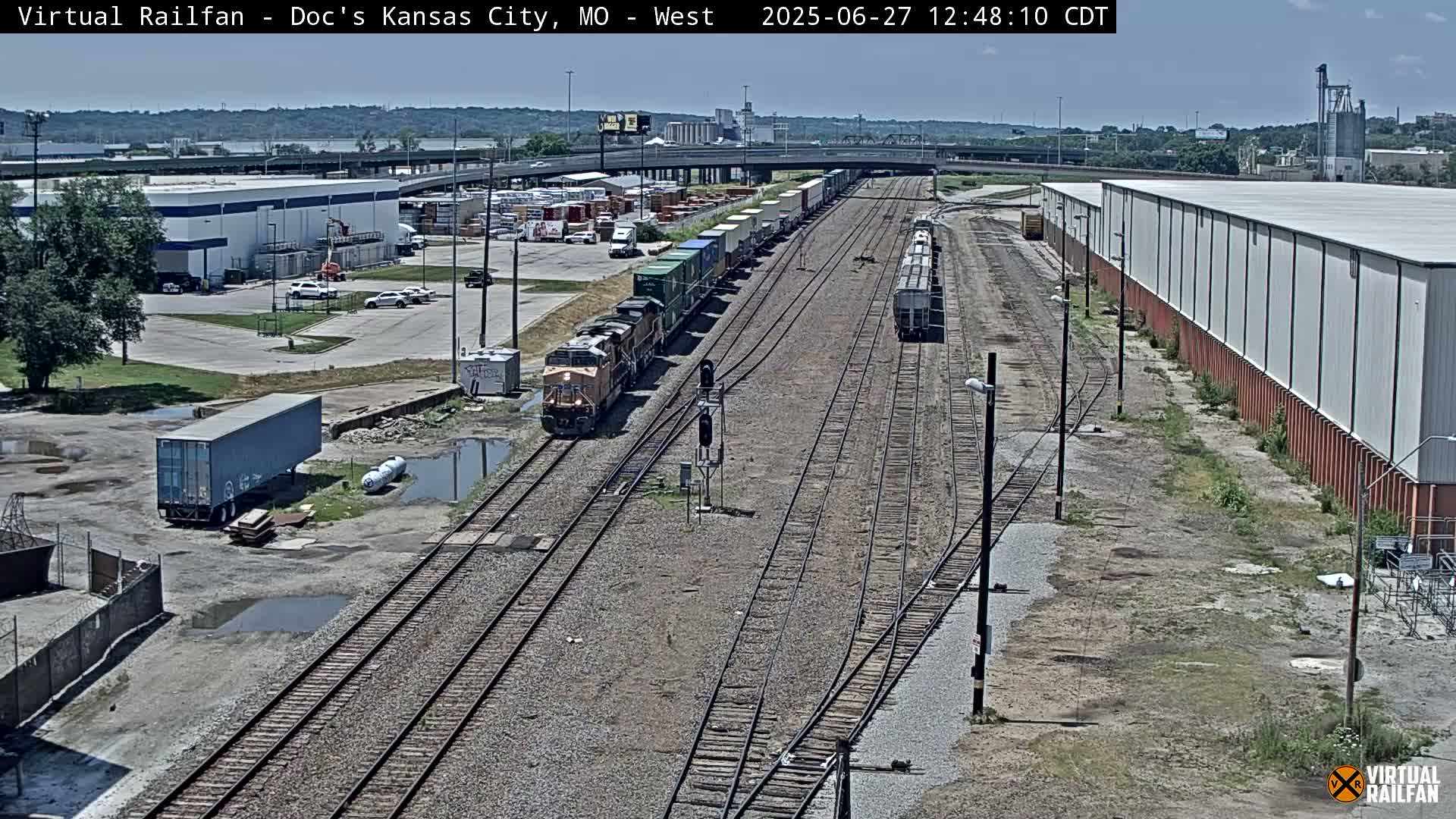 Kansas City Skyline & Train Depot Live Cam - Kansas City, Jackson, Missouri, USA 