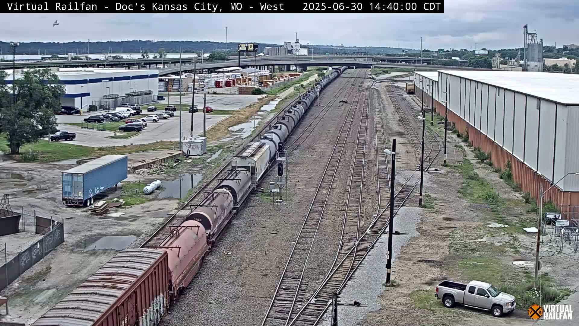 Kansas City Skyline & Train Depot Live Cam - Kansas City, Jackson, Missouri, USA 