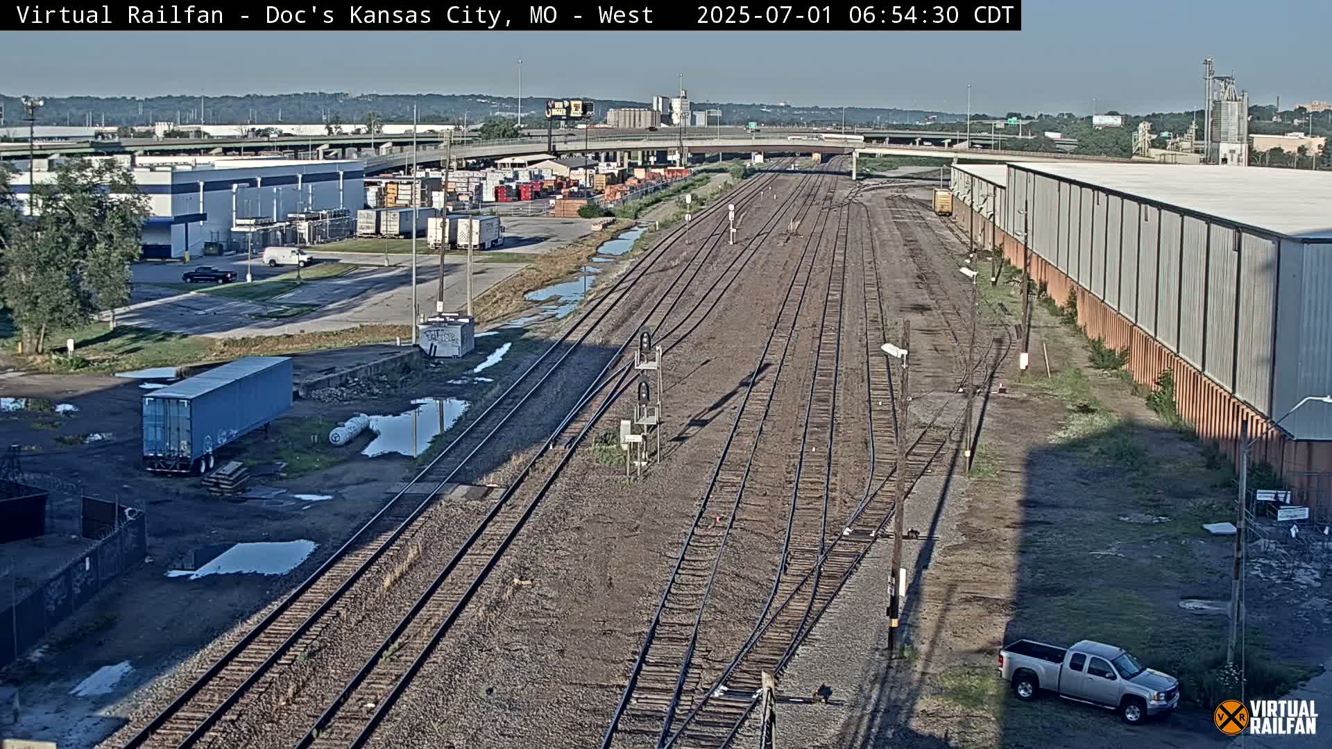 Kansas City Skyline & Train Depot Live Cam - Kansas City, Jackson, Missouri, USA 