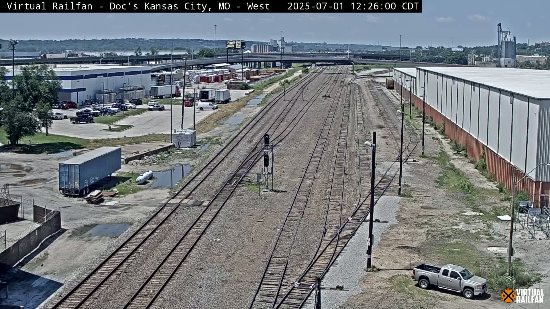 Kansas City Skyline & Train Depot Live Cam - Kansas City, Jackson, Missouri, USA 