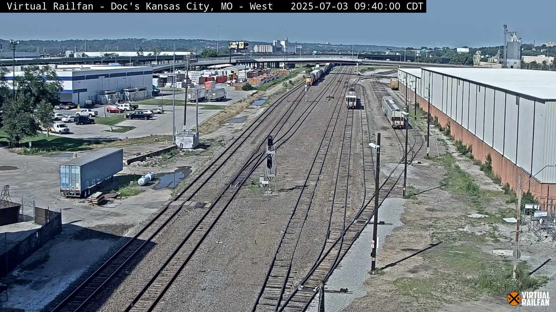Kansas City Skyline & Train Depot Live Cam - Kansas City, Jackson, Missouri, USA 