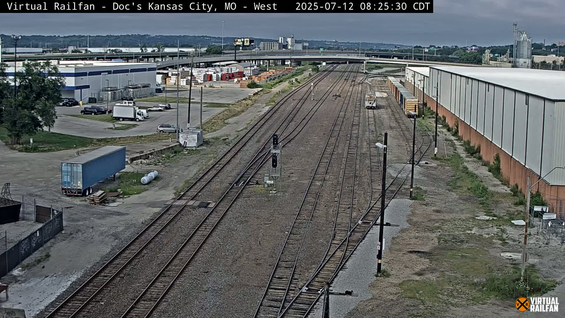 Kansas City Skyline & Train Depot Live Cam - Kansas City, Jackson, Missouri, USA 
