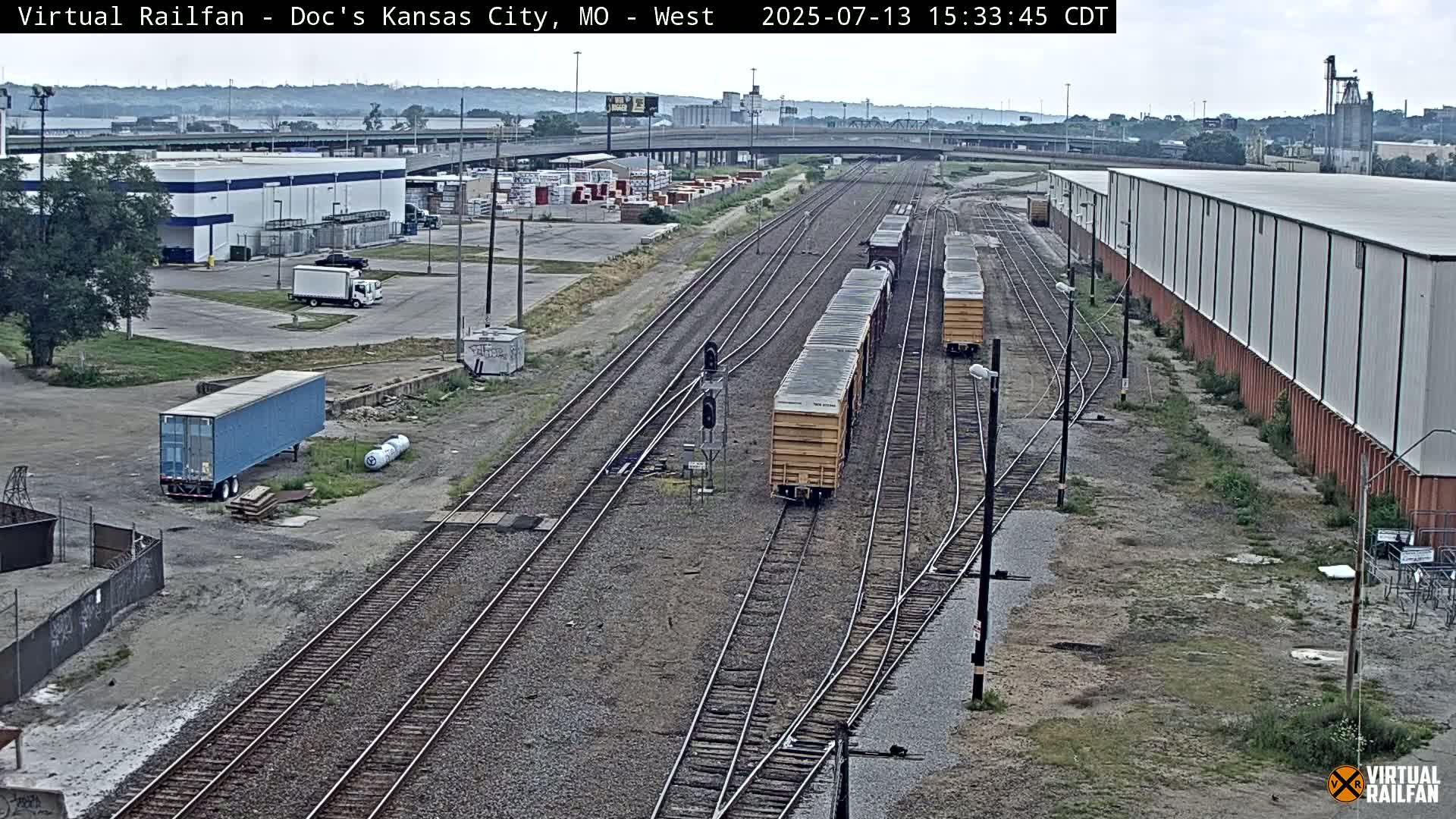 Kansas City Skyline & Train Depot Live Cam - Kansas City, Jackson, Missouri, USA 