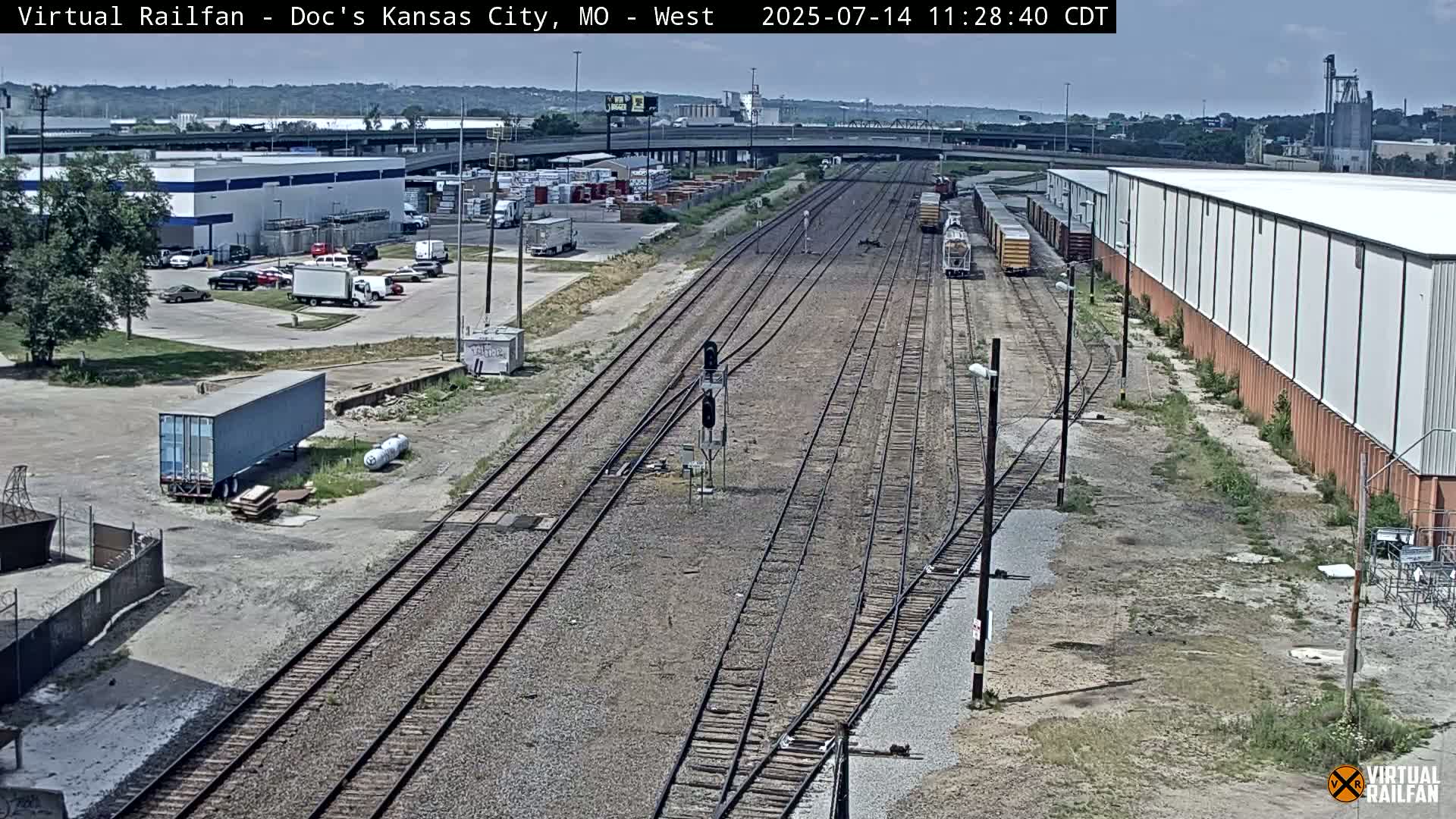 Kansas City Skyline & Train Depot Live Cam - Kansas City, Jackson, Missouri, USA 