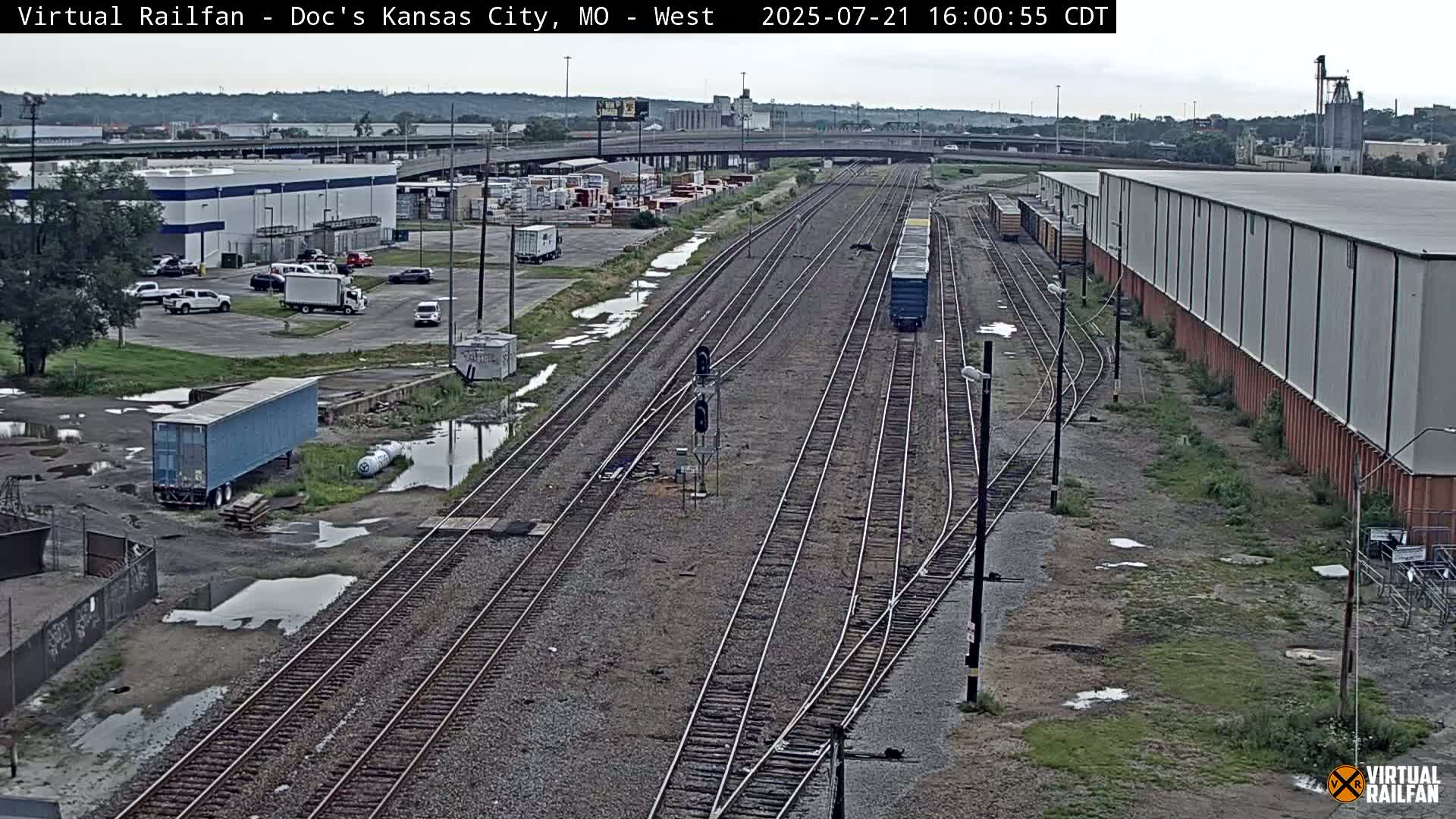 Kansas City Skyline & Train Depot Live Cam - Kansas City, Jackson, Missouri, USA 