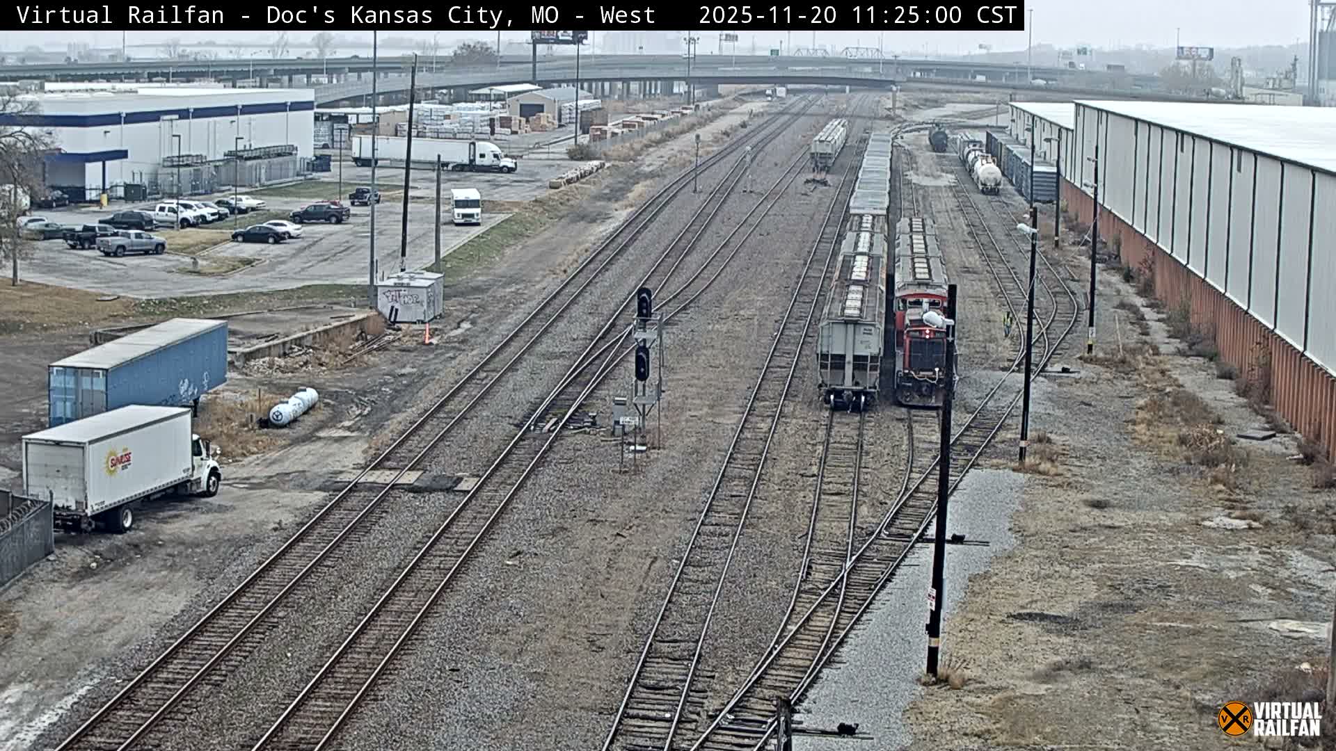 Kansas City Skyline & Train Depot Live Cam - Kansas City, Jackson, Missouri, USA 