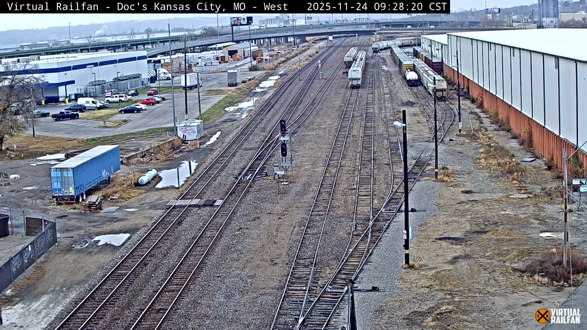 Kansas City Skyline & Train Depot Live Cam - Kansas City, Jackson, Missouri, USA 