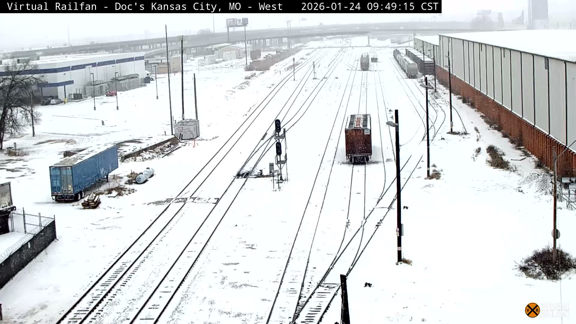 Kansas City Skyline & Train Depot Live Cam - Kansas City, Jackson, Missouri, USA 