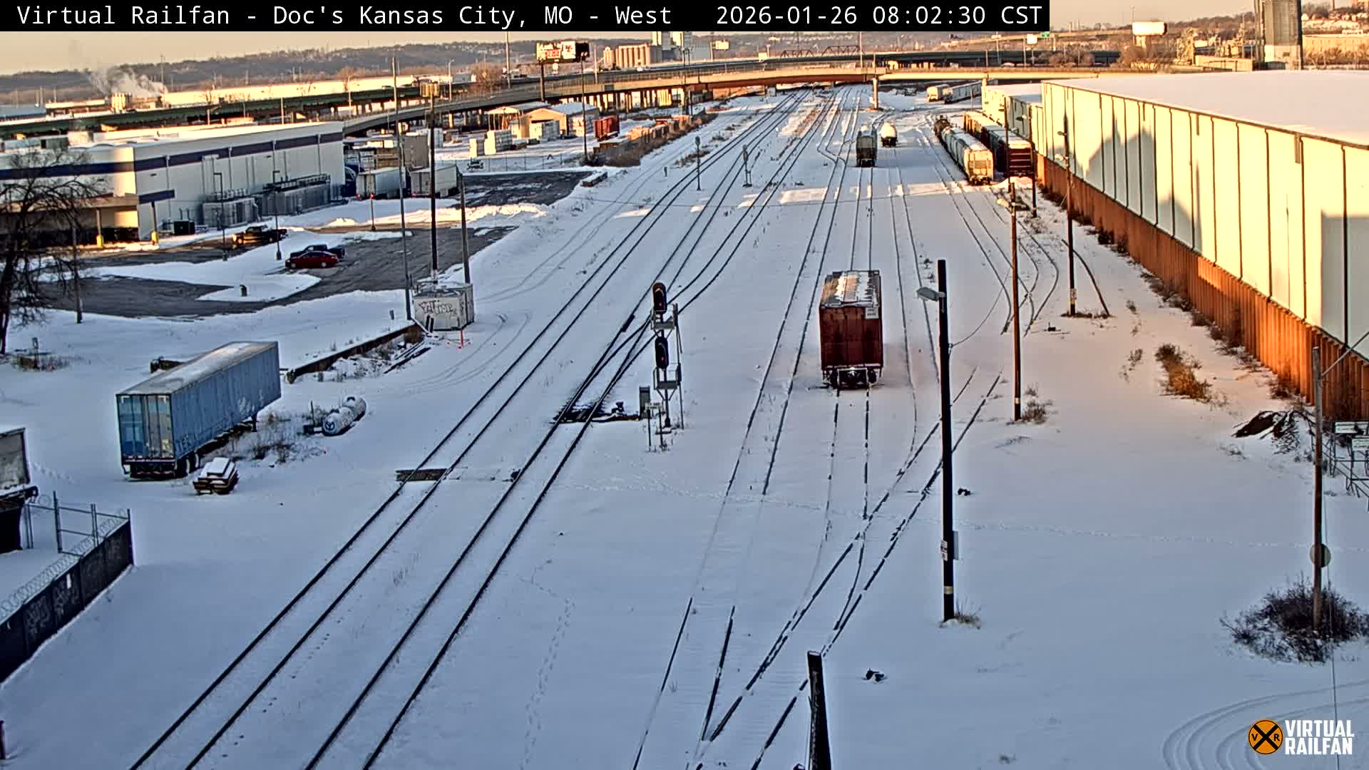 Kansas City Skyline & Train Depot Live Cam - Kansas City, Jackson, Missouri, USA 