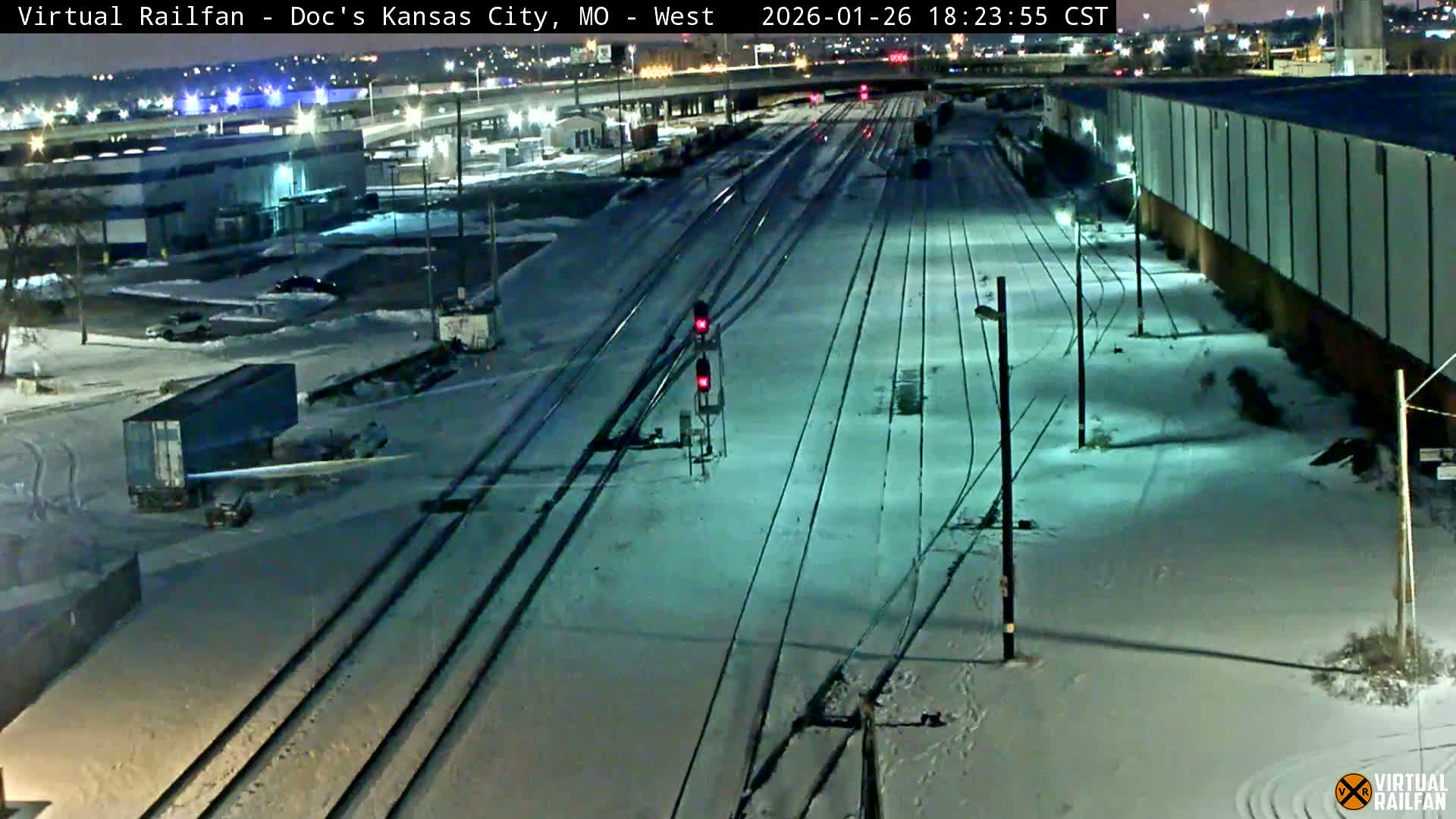 Kansas City Skyline & Train Depot Live Cam - Kansas City, Jackson, Missouri, USA 