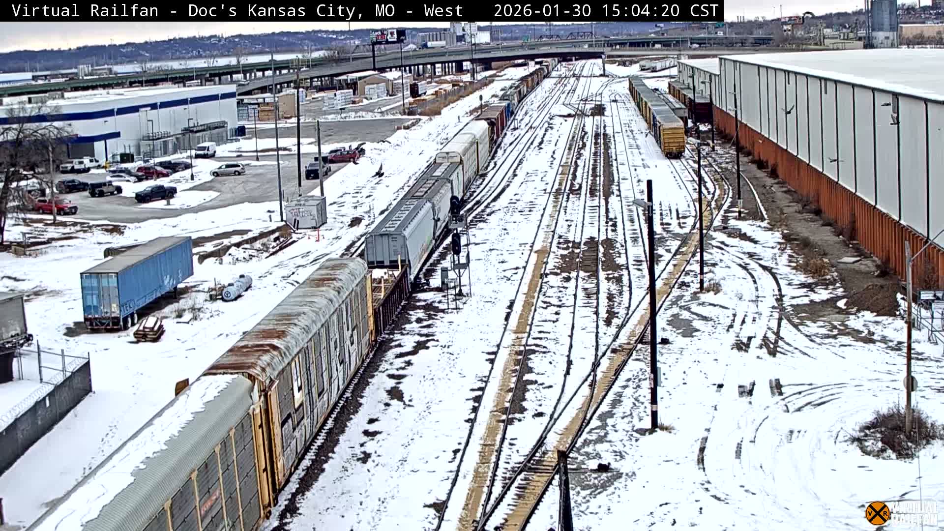 Kansas City Skyline & Train Depot Live Cam - Kansas City, Jackson, Missouri, USA 