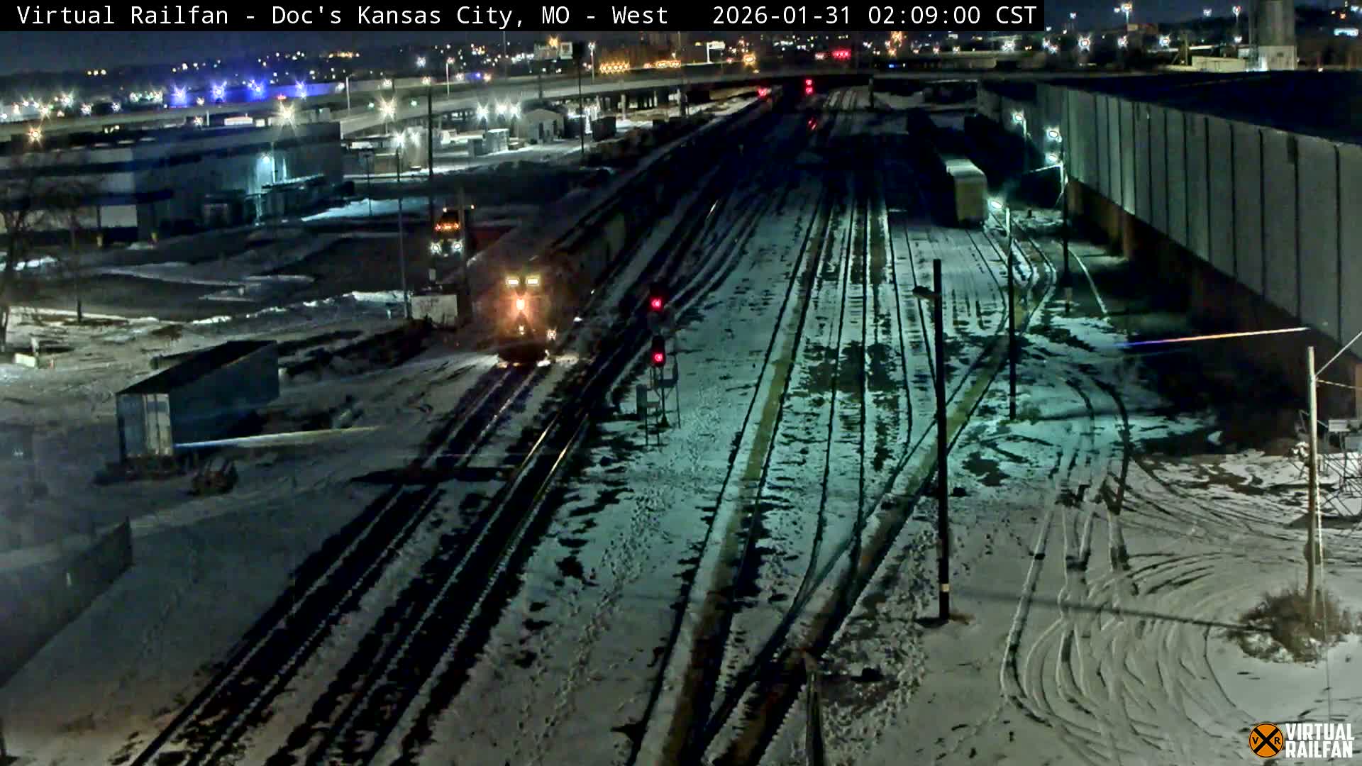 Kansas City Skyline & Train Depot Live Cam - Kansas City, Jackson, Missouri, USA 