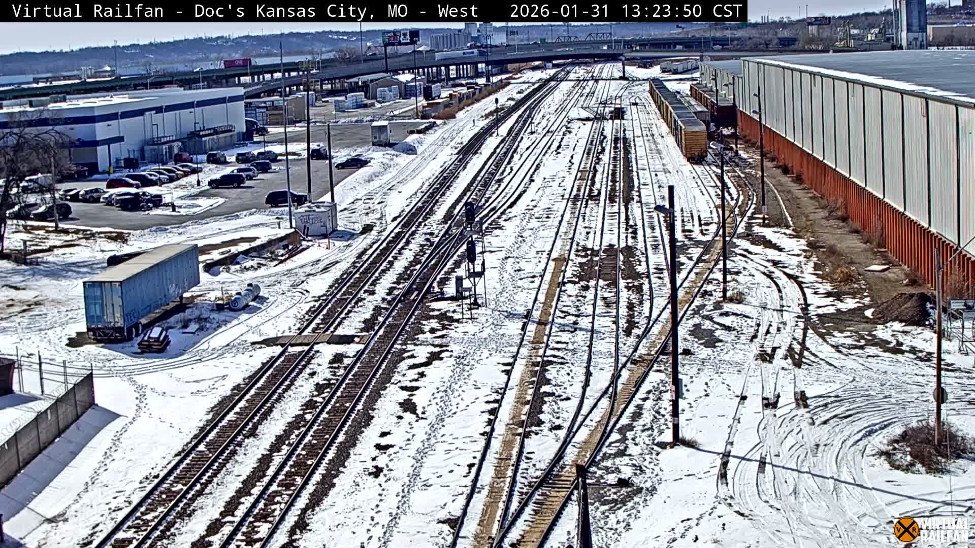 Kansas City Skyline & Train Depot Live Cam - Kansas City, Jackson, Missouri, USA 
