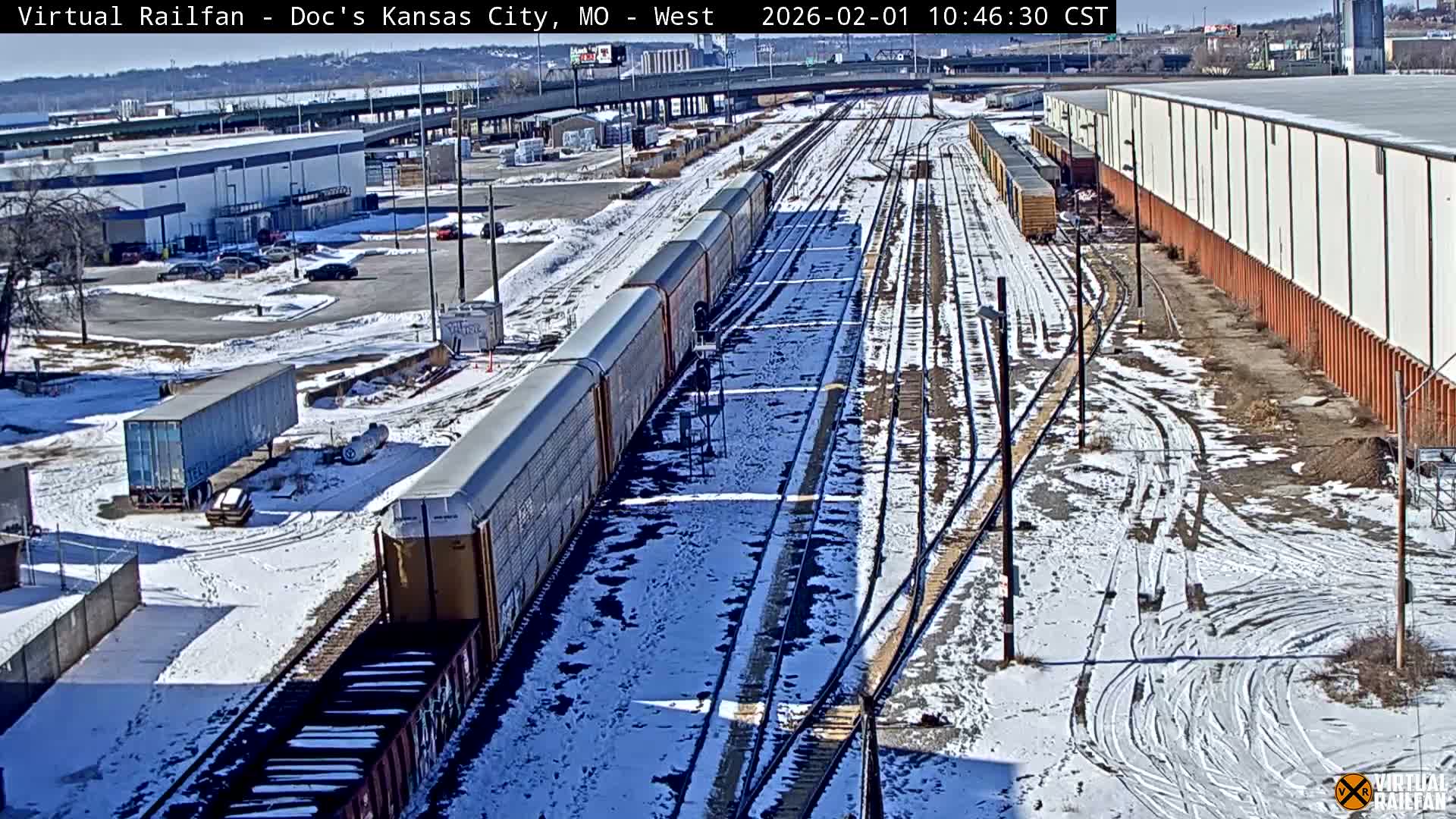 Kansas City Skyline & Train Depot Live Cam - Kansas City, Jackson, Missouri, USA 