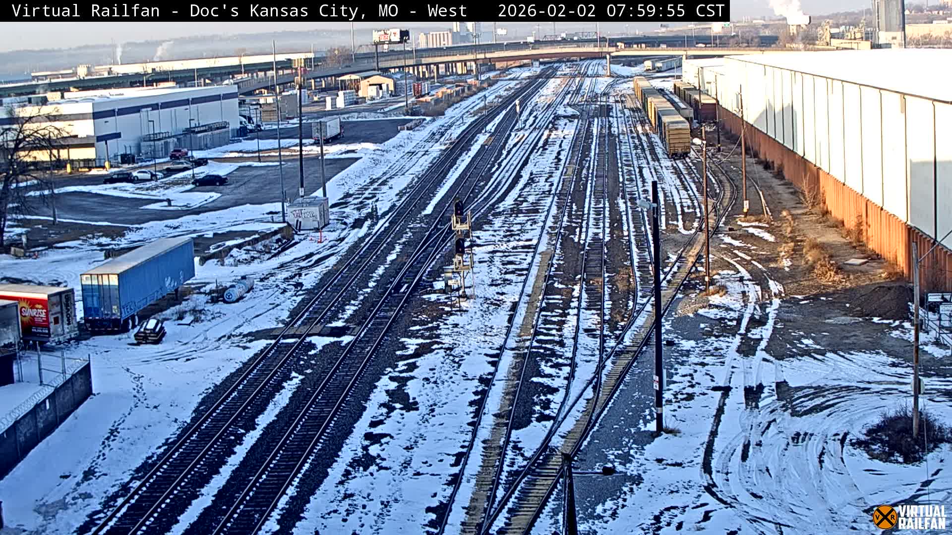 Kansas City Skyline & Train Depot Live Cam - Kansas City, Jackson, Missouri, USA 