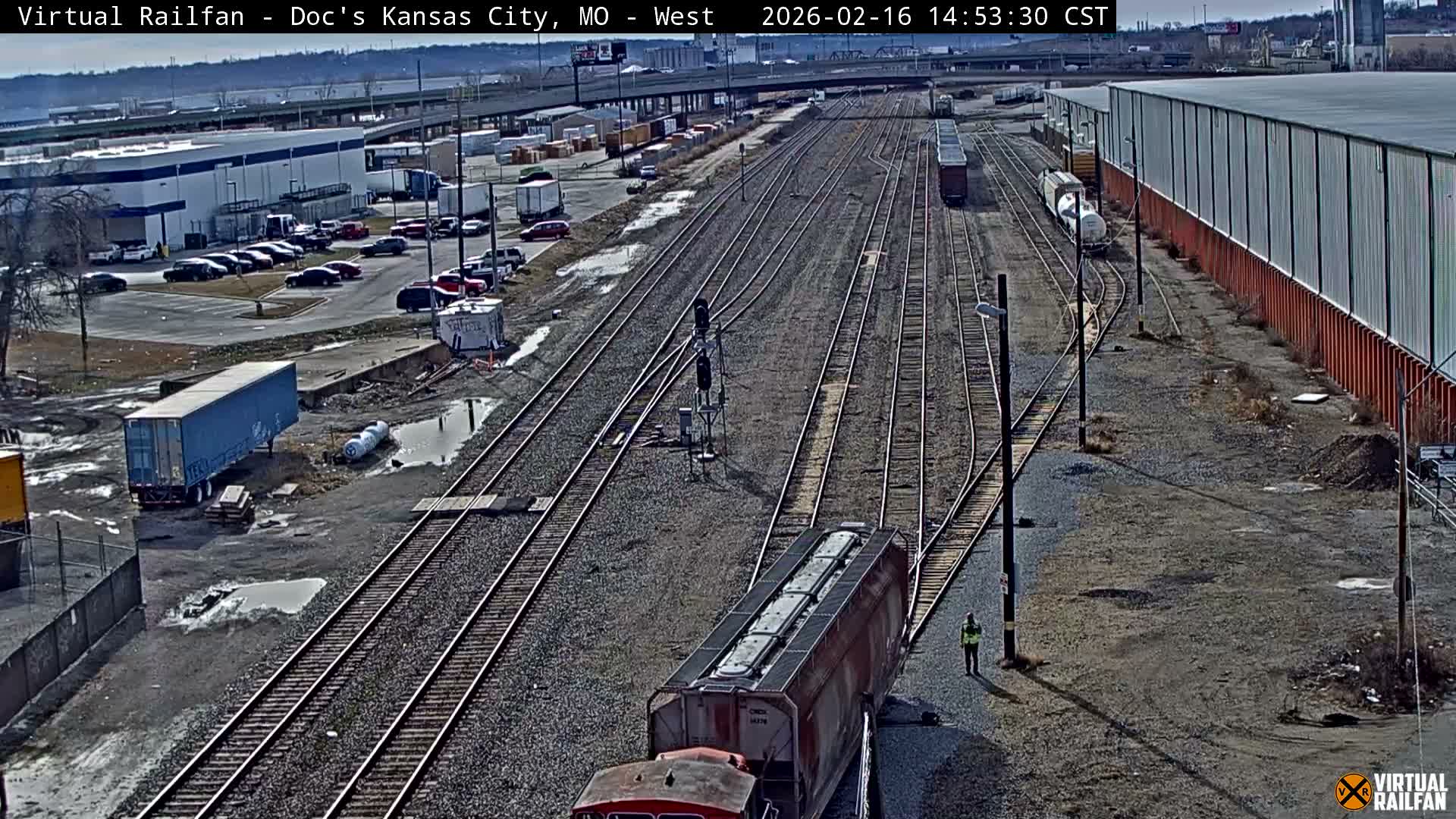 Kansas City Skyline & Train Depot Live Cam - Kansas City, Jackson, Missouri, USA 