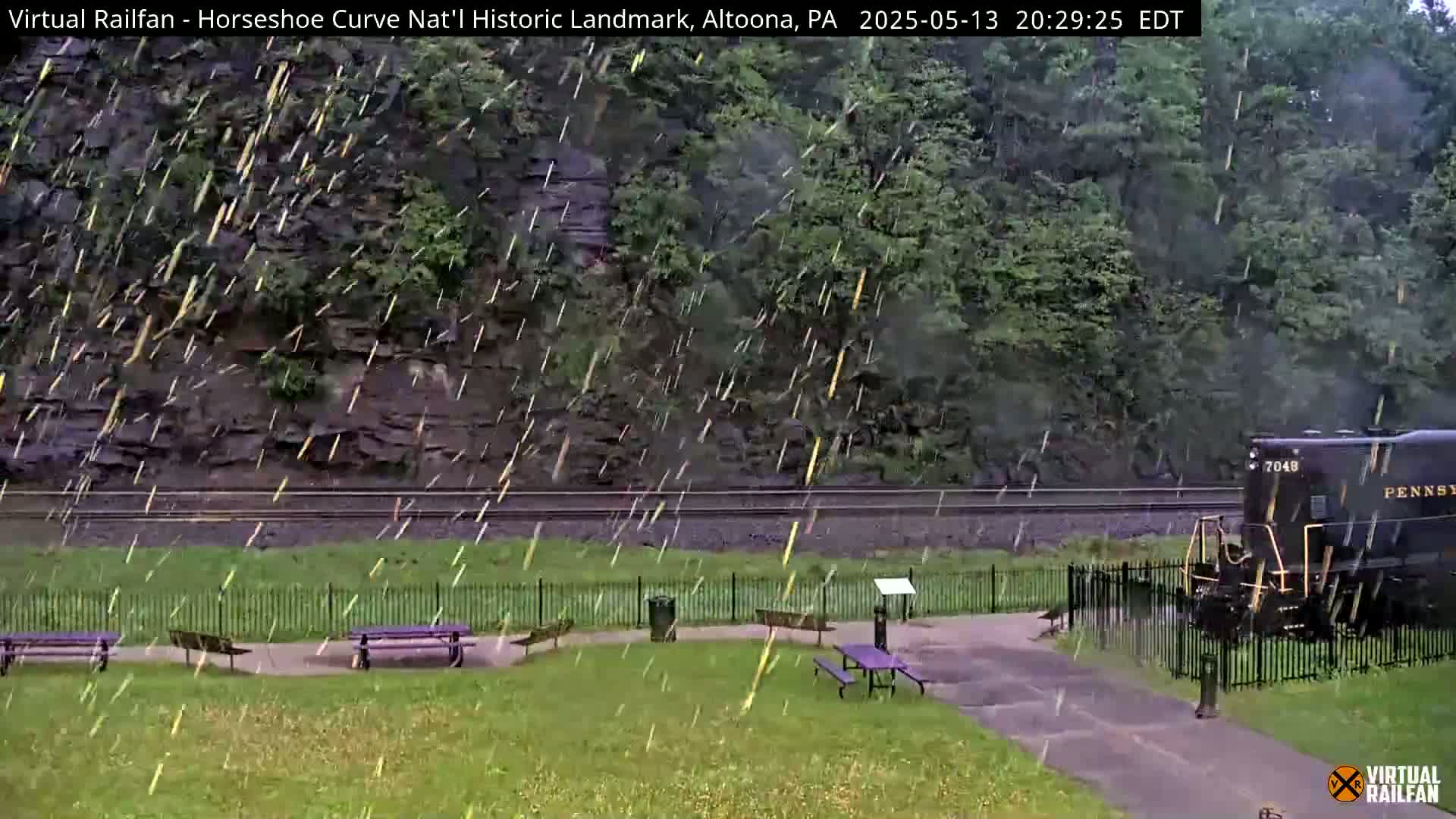 Altoona, The  Horseshoe Curve National Historic Landmark Railroad Live Cam - Altoona, Blair County, Pennsylvania, USA
