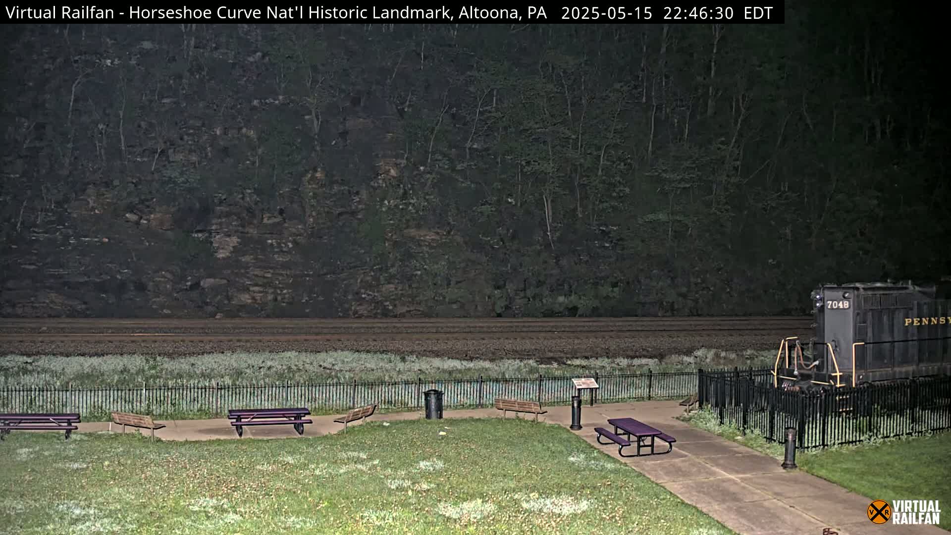 Altoona, The  Horseshoe Curve National Historic Landmark Railroad Live Cam - Altoona, Blair County, Pennsylvania, USA