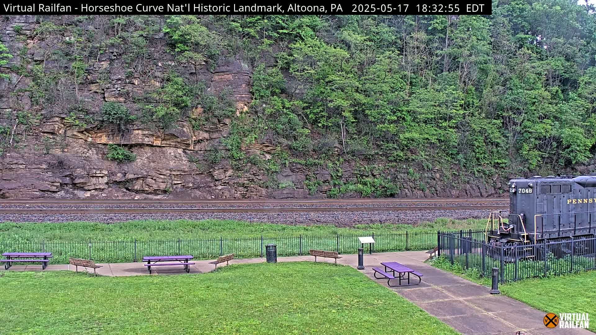 Altoona, The  Horseshoe Curve National Historic Landmark Railroad Live Cam - Altoona, Blair County, Pennsylvania, USA