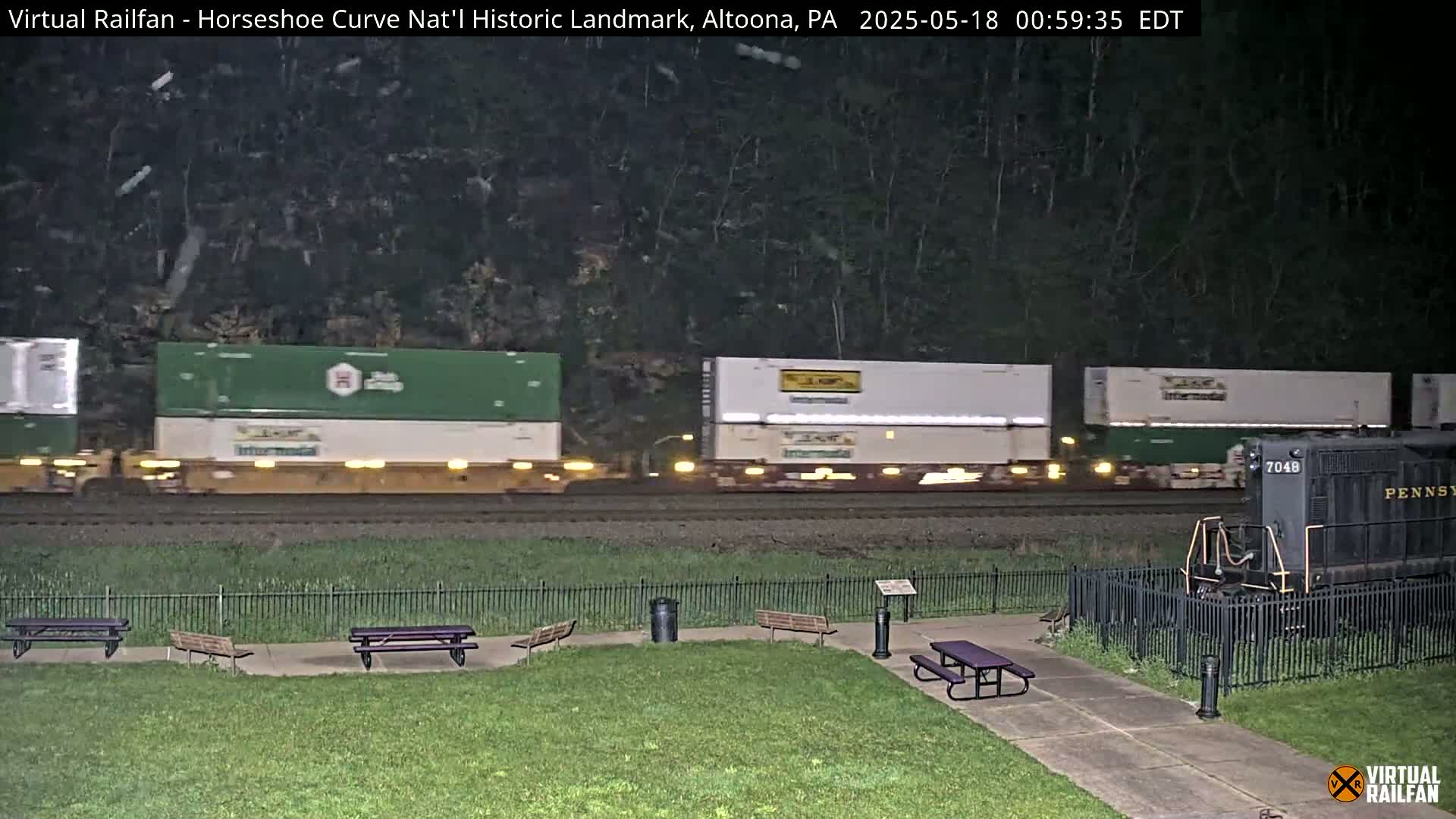 Altoona, The  Horseshoe Curve National Historic Landmark Railroad Live Cam - Altoona, Blair County, Pennsylvania, USA