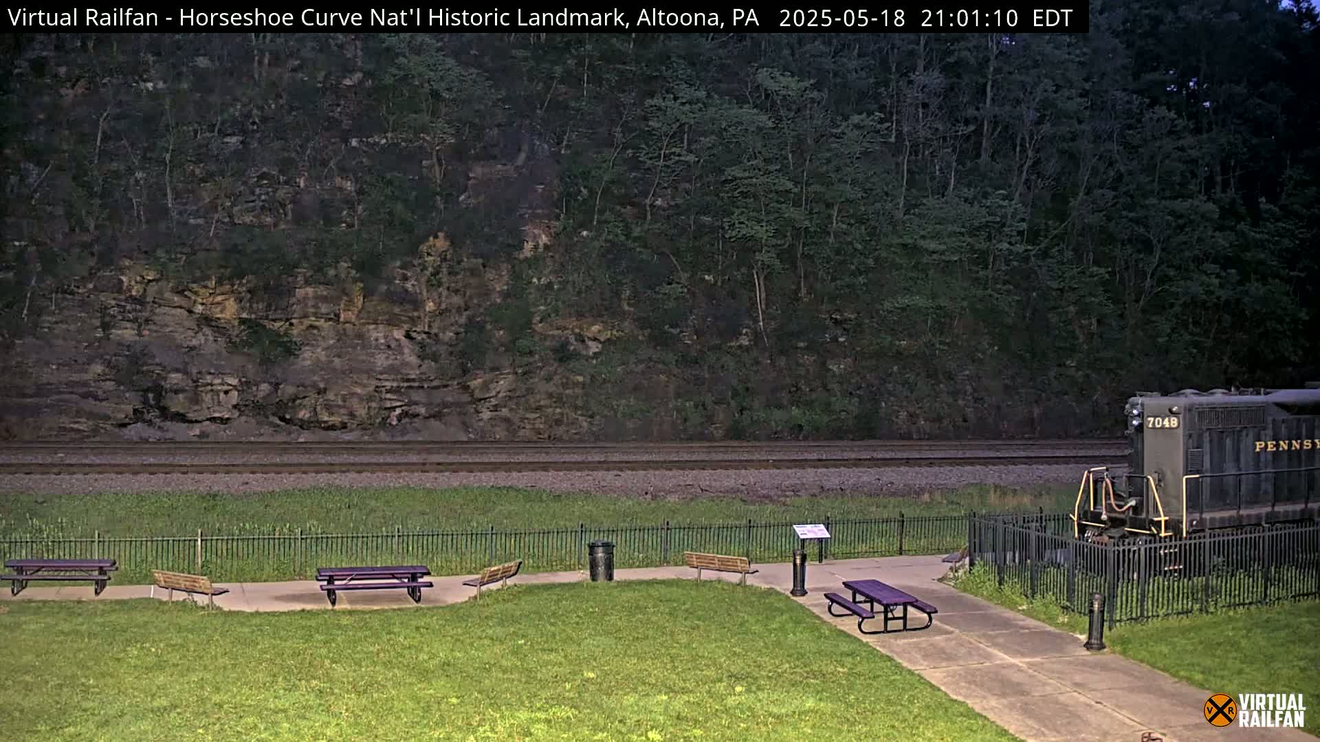 Altoona, The  Horseshoe Curve National Historic Landmark Railroad Live Cam - Altoona, Blair County, Pennsylvania, USA