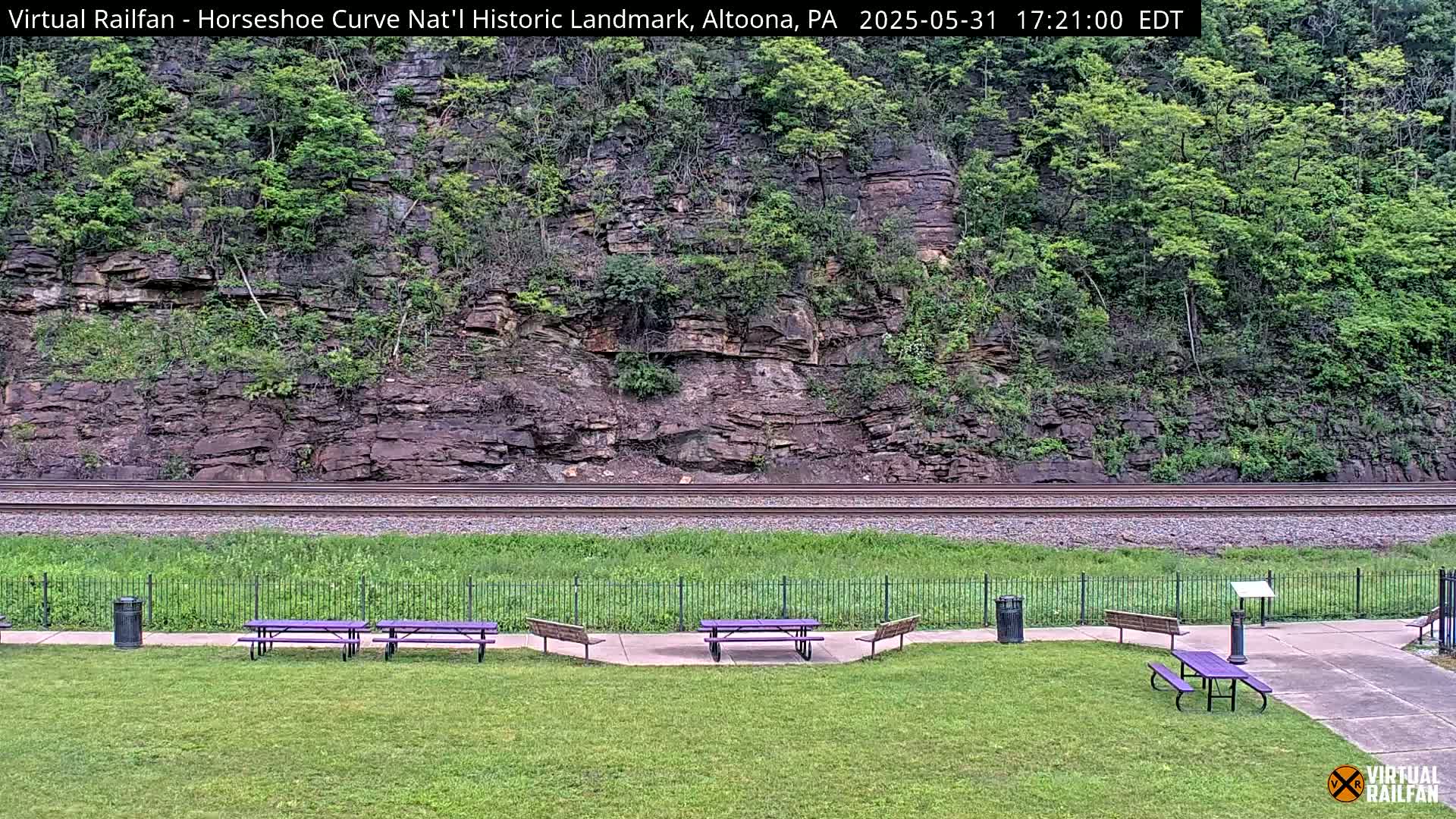 Altoona, The  Horseshoe Curve National Historic Landmark Railroad Live Cam - Altoona, Blair County, Pennsylvania, USA