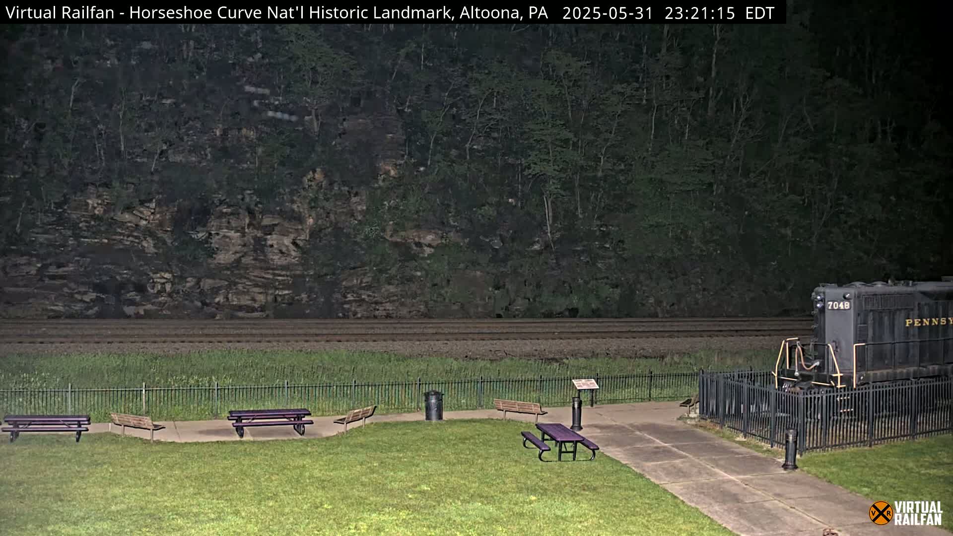 Altoona, The  Horseshoe Curve National Historic Landmark Railroad Live Cam - Altoona, Blair County, Pennsylvania, USA