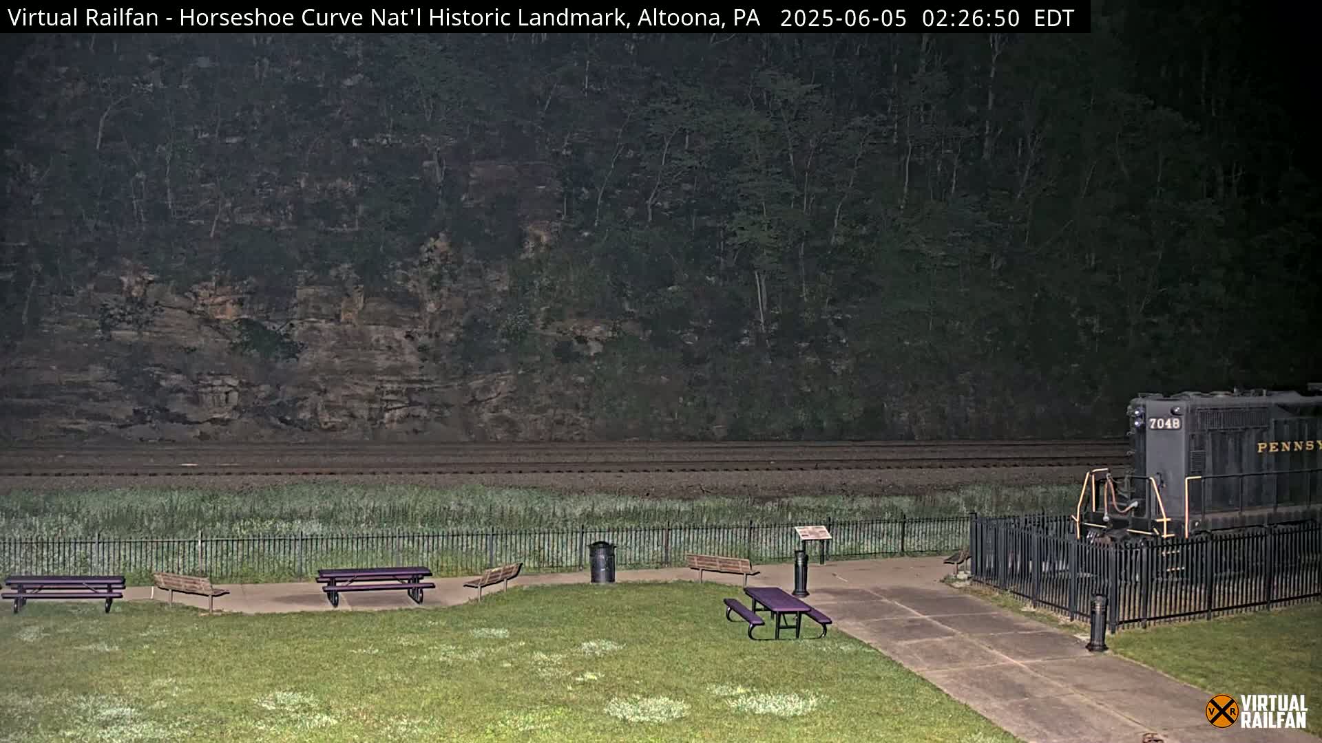 Altoona, The  Horseshoe Curve National Historic Landmark Railroad Live Cam - Altoona, Blair County, Pennsylvania, USA