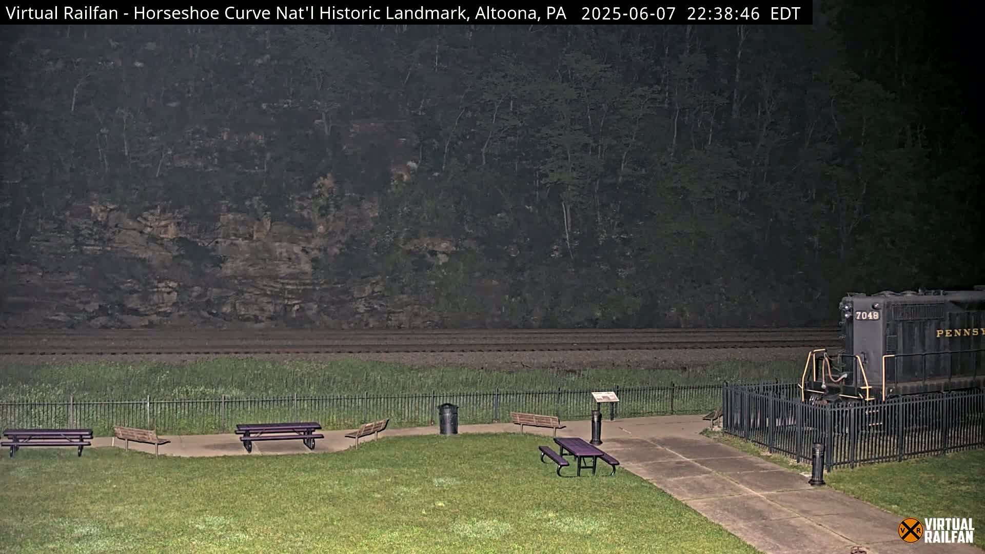 Altoona, The  Horseshoe Curve National Historic Landmark Railroad Live Cam - Altoona, Blair County, Pennsylvania, USA