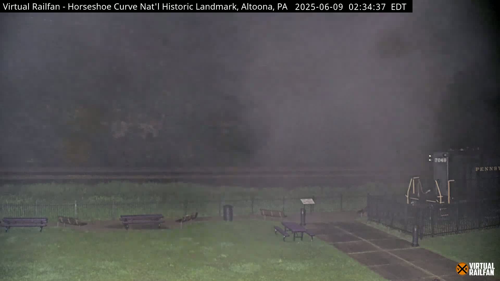 Altoona, The  Horseshoe Curve National Historic Landmark Railroad Live Cam - Altoona, Blair County, Pennsylvania, USA