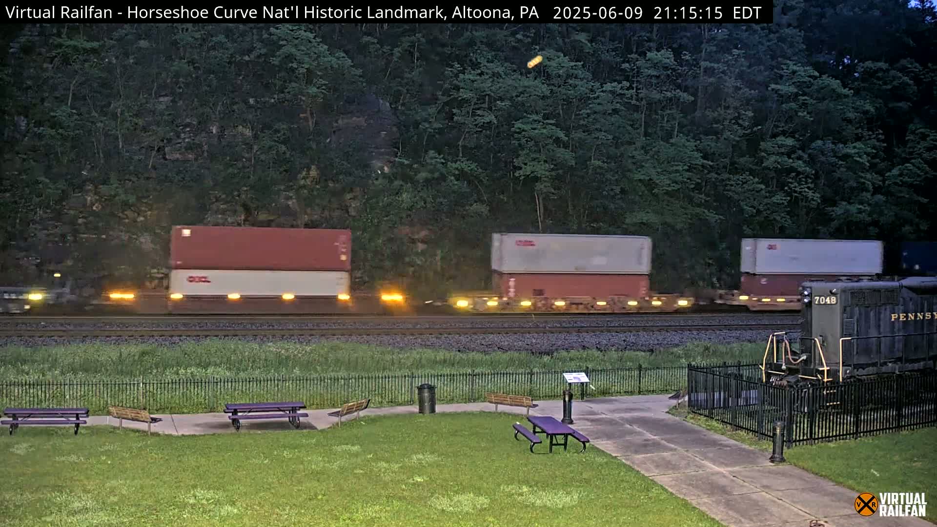Altoona, The  Horseshoe Curve National Historic Landmark Railroad Live Cam - Altoona, Blair County, Pennsylvania, USA