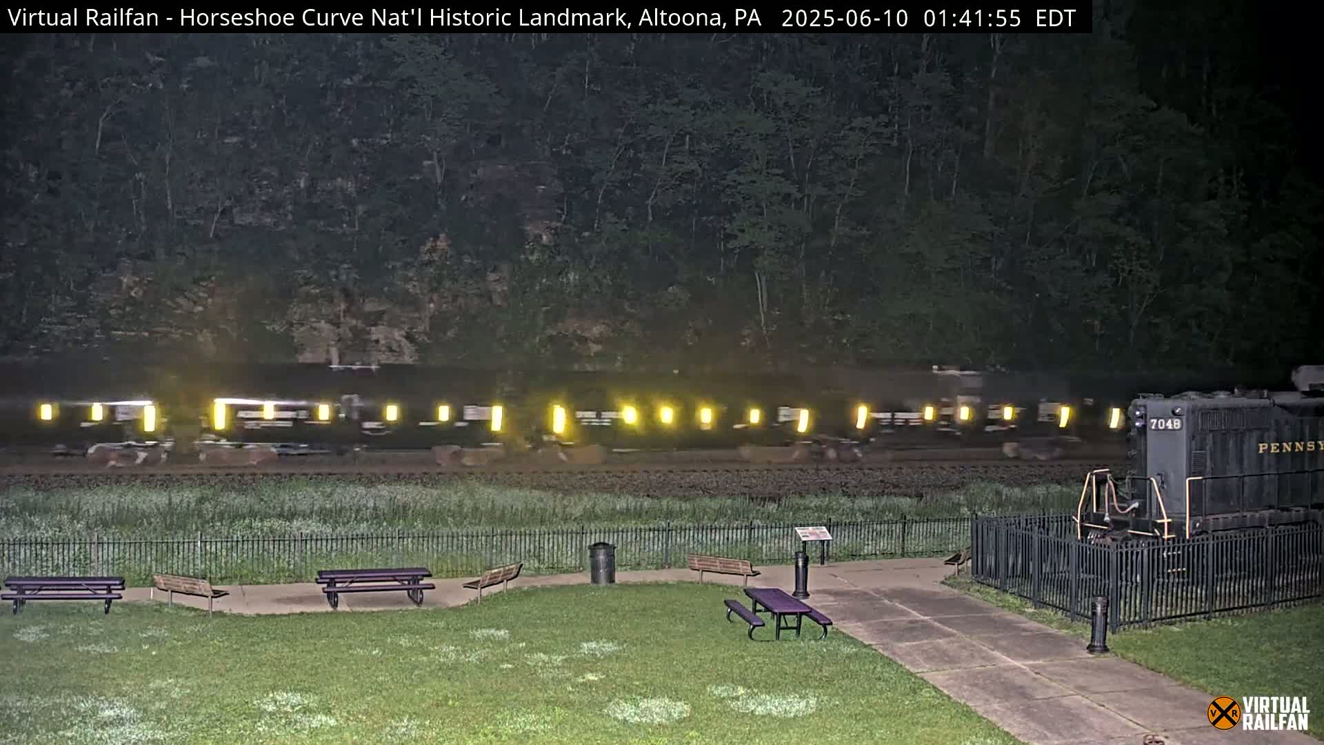 Altoona, The  Horseshoe Curve National Historic Landmark Railroad Live Cam - Altoona, Blair County, Pennsylvania, USA