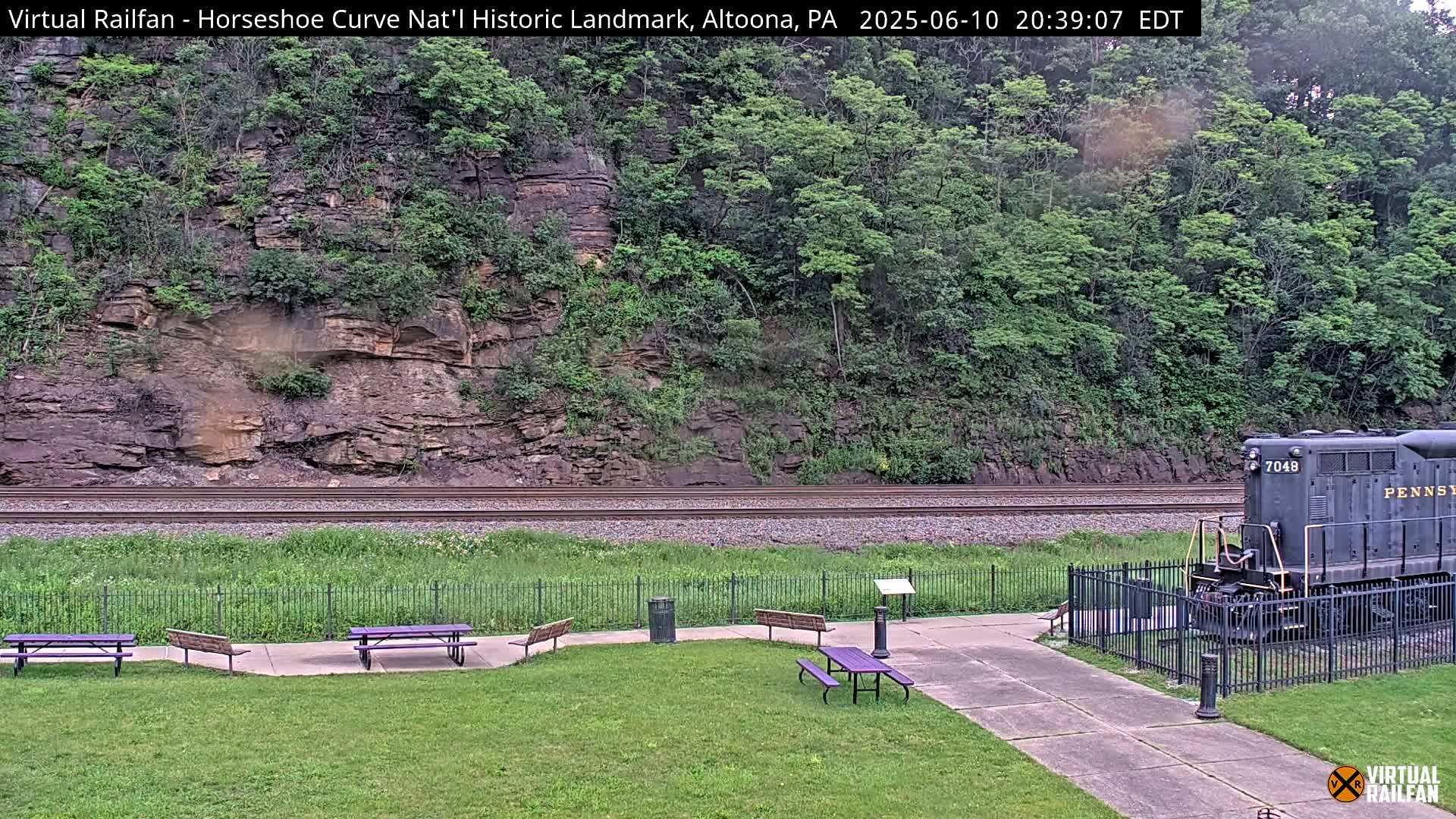 Altoona, The  Horseshoe Curve National Historic Landmark Railroad Live Cam - Altoona, Blair County, Pennsylvania, USA
